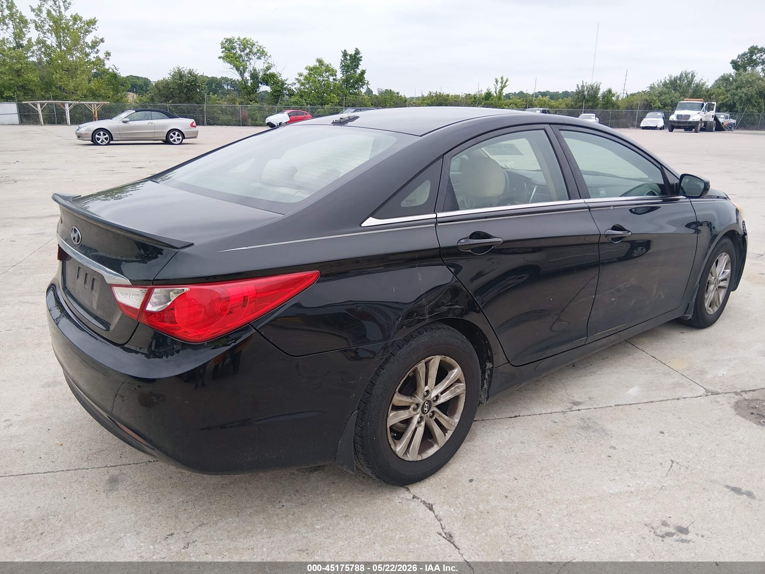 2013 Hyundai Sonata Gls Black vin: 5NPEB4AC1DH768675