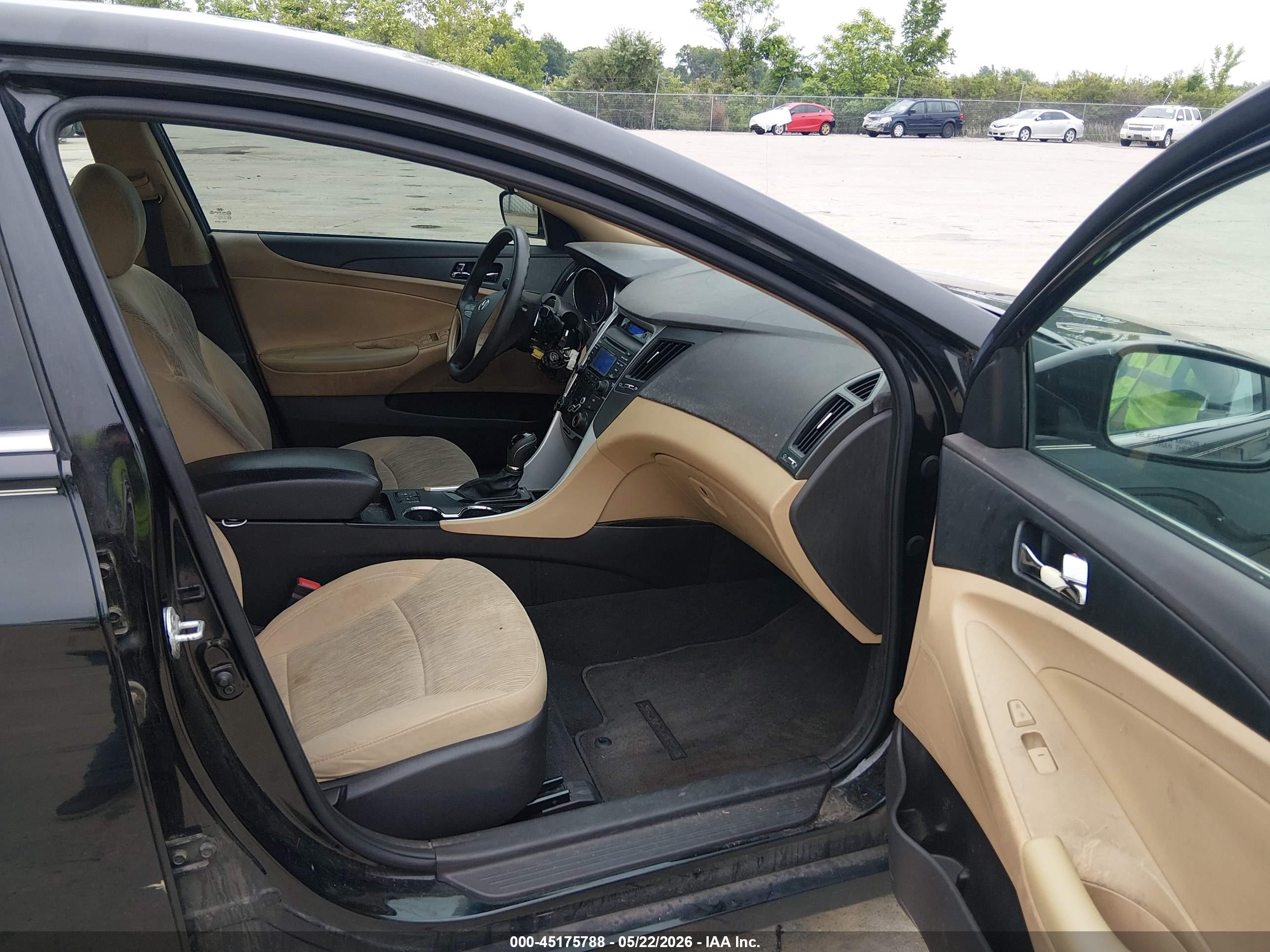 2013 Hyundai Sonata Gls Black vin: 5NPEB4AC1DH768675