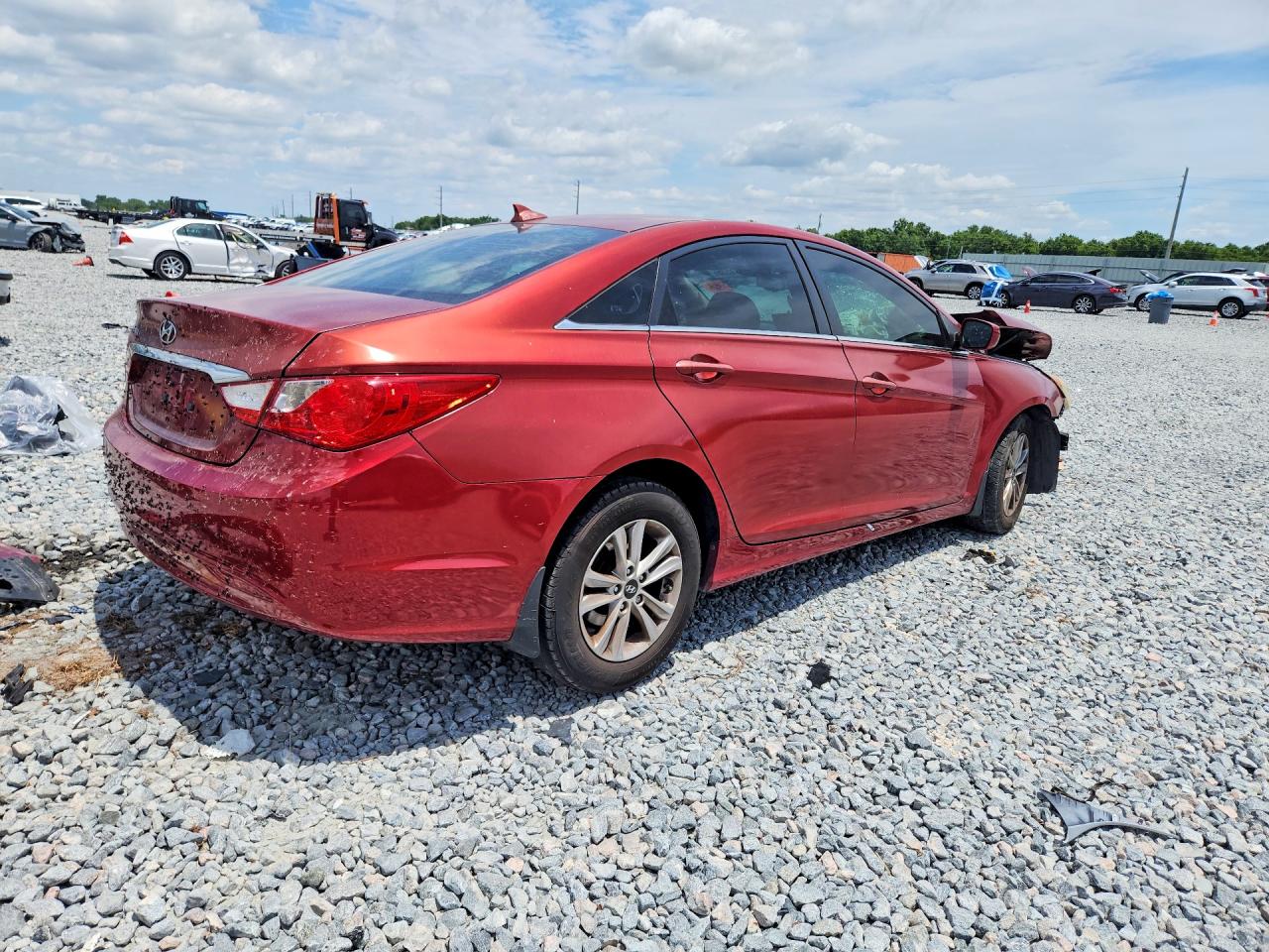 2013 Hyundai Sonata Gls Red vin: 5NPEB4AC1DH775769