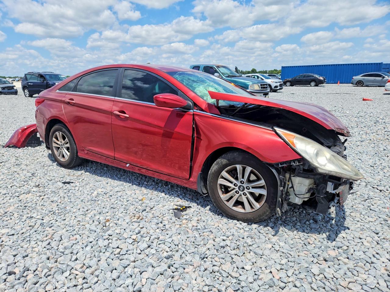 2013 Hyundai Sonata Gls Red vin: 5NPEB4AC1DH775769