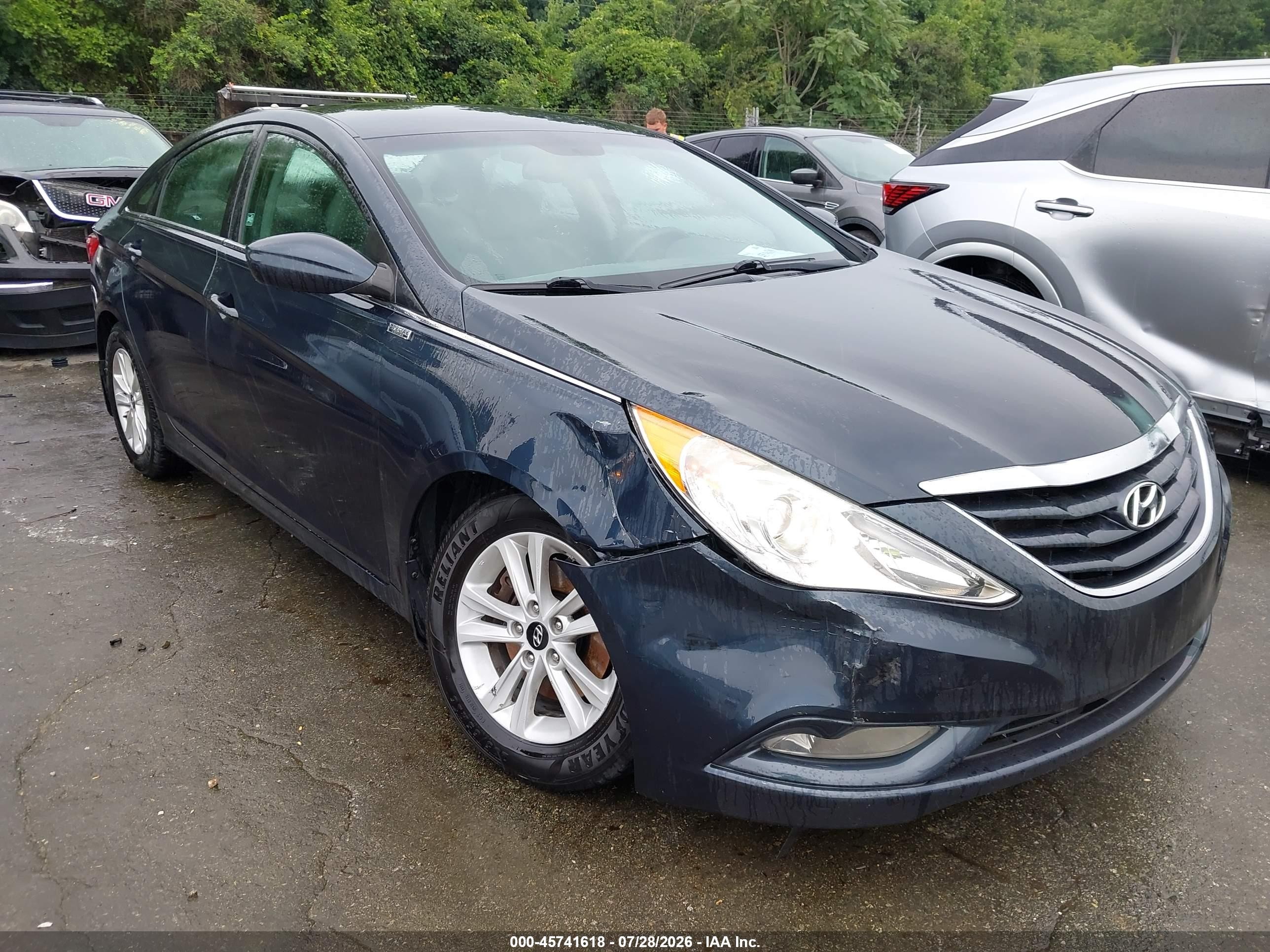 2013 Hyundai Sonata Gls Blue vin: 5NPEB4AC1DH789803