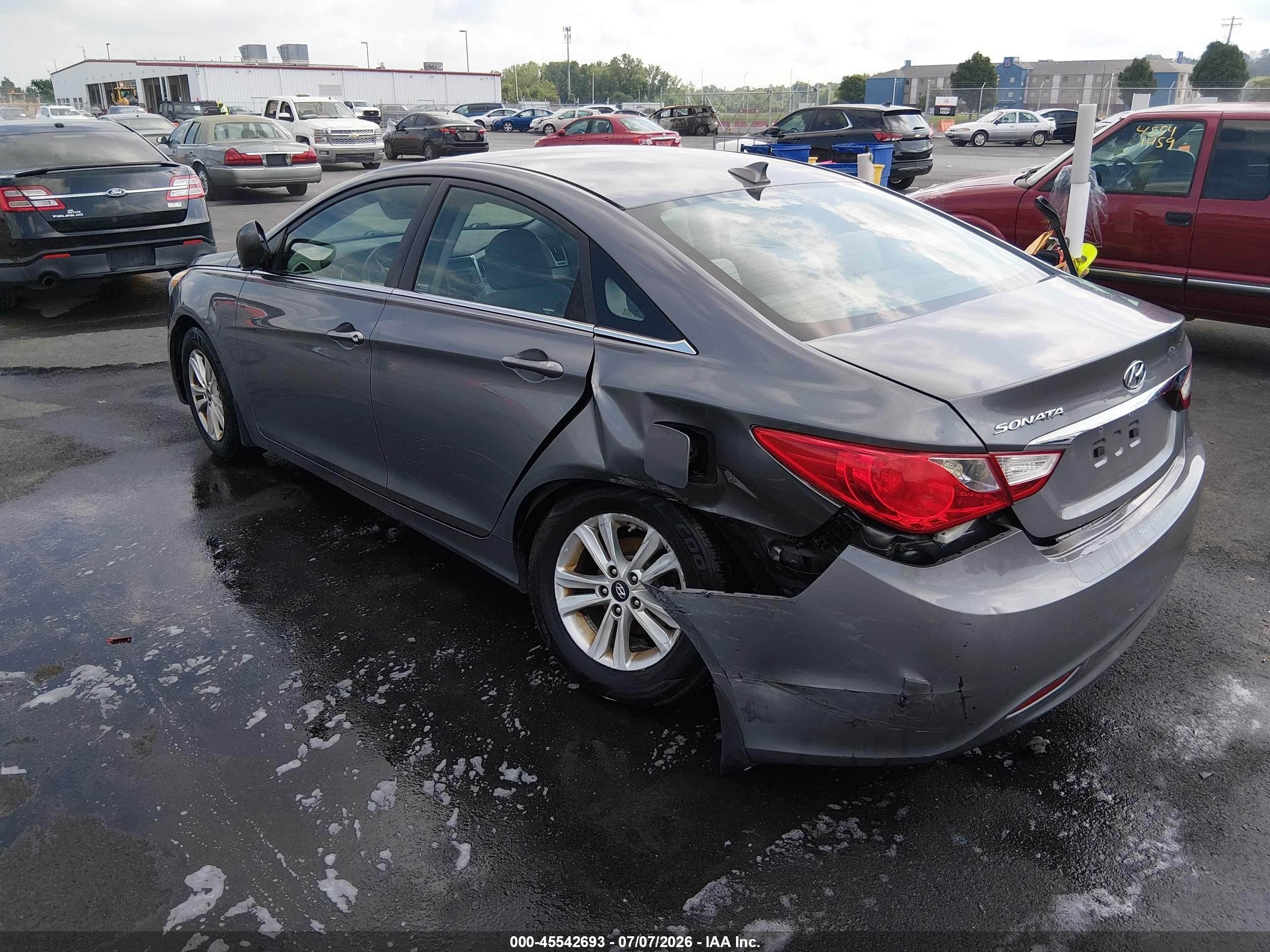 2013 Hyundai Sonata Gls Gray vin: 5NPEB4AC1DH790191