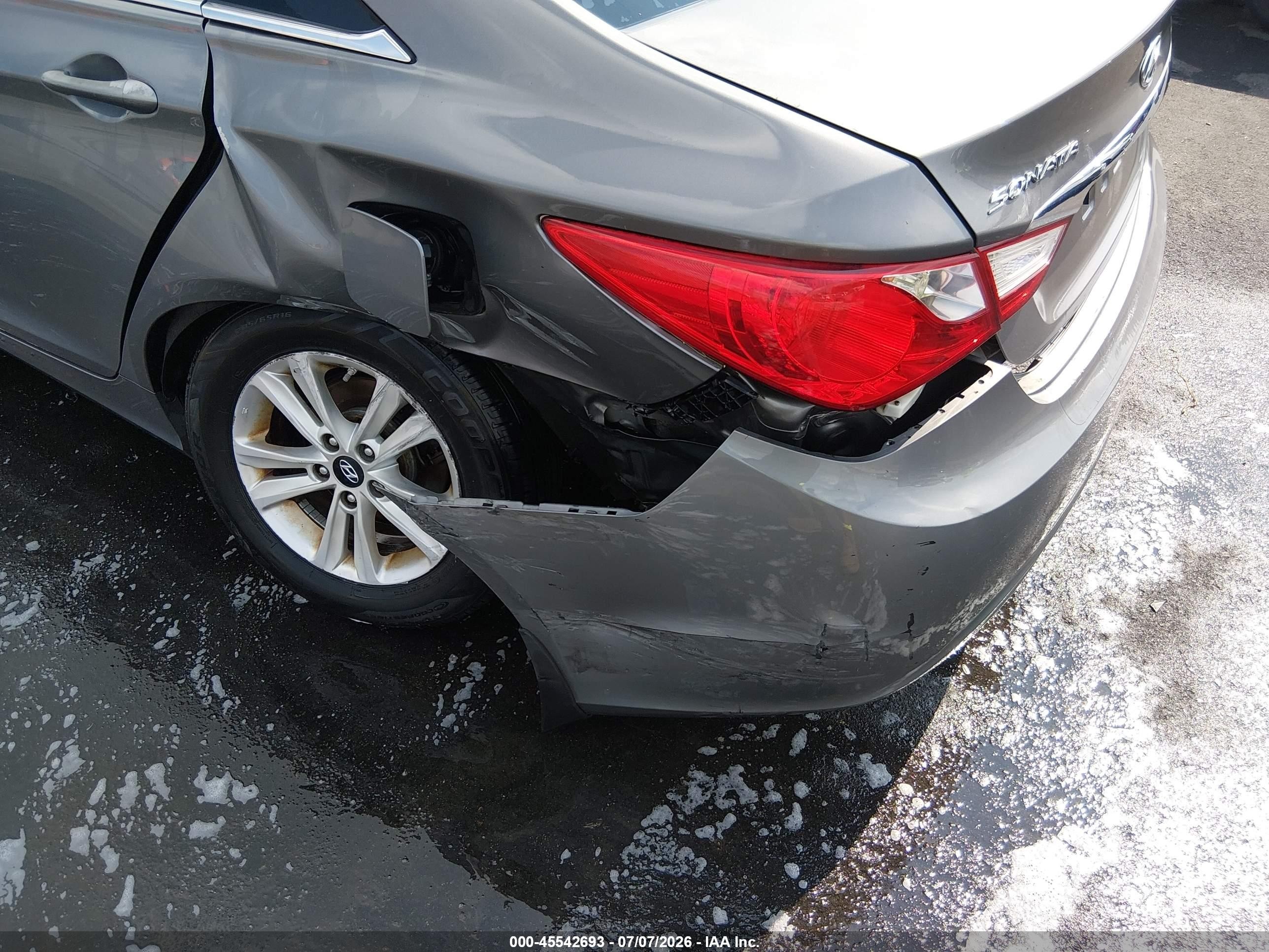 2013 Hyundai Sonata Gls Gray vin: 5NPEB4AC1DH790191