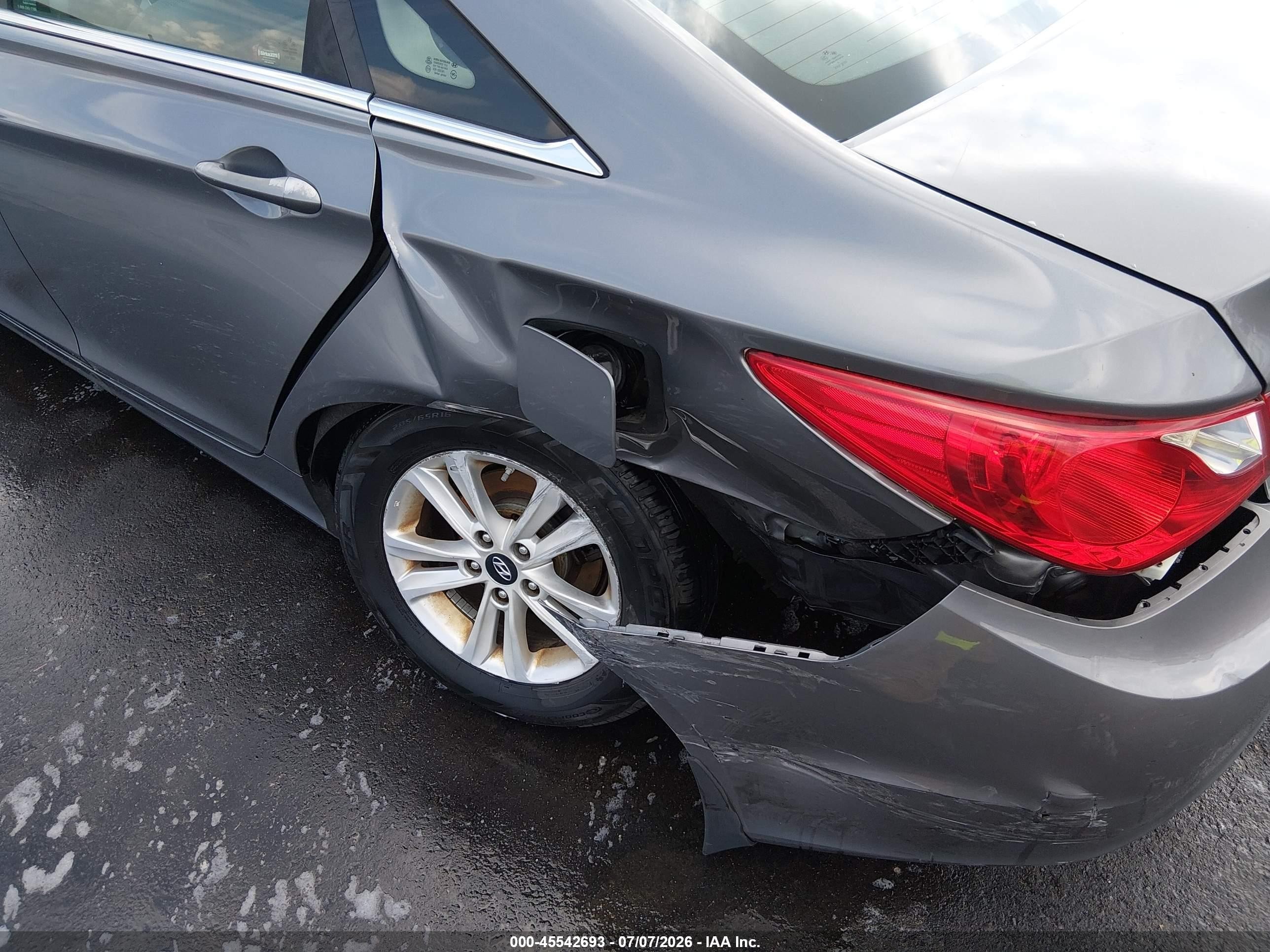 2013 Hyundai Sonata Gls Gray vin: 5NPEB4AC1DH790191
