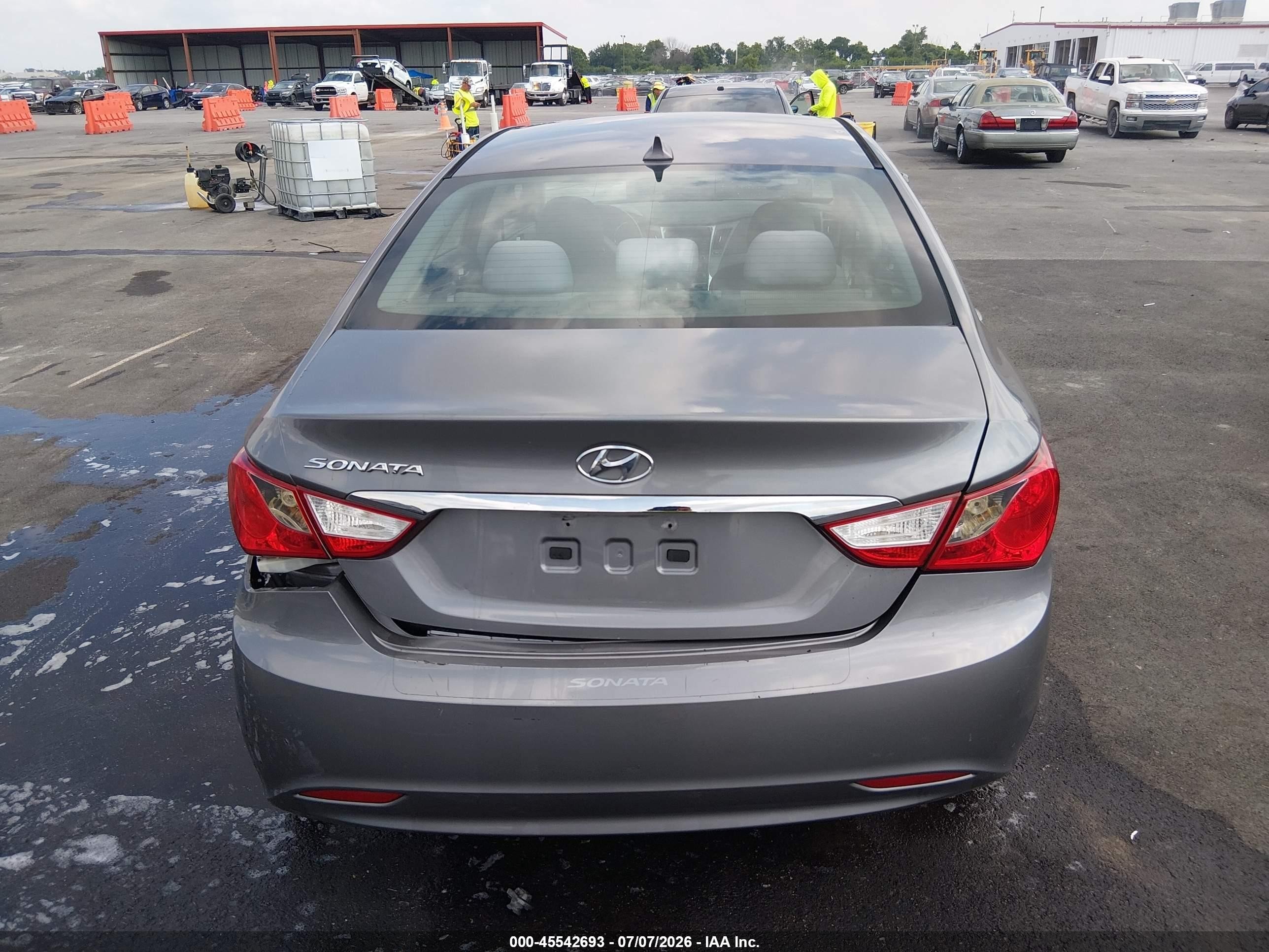 2013 Hyundai Sonata Gls Gray vin: 5NPEB4AC1DH790191