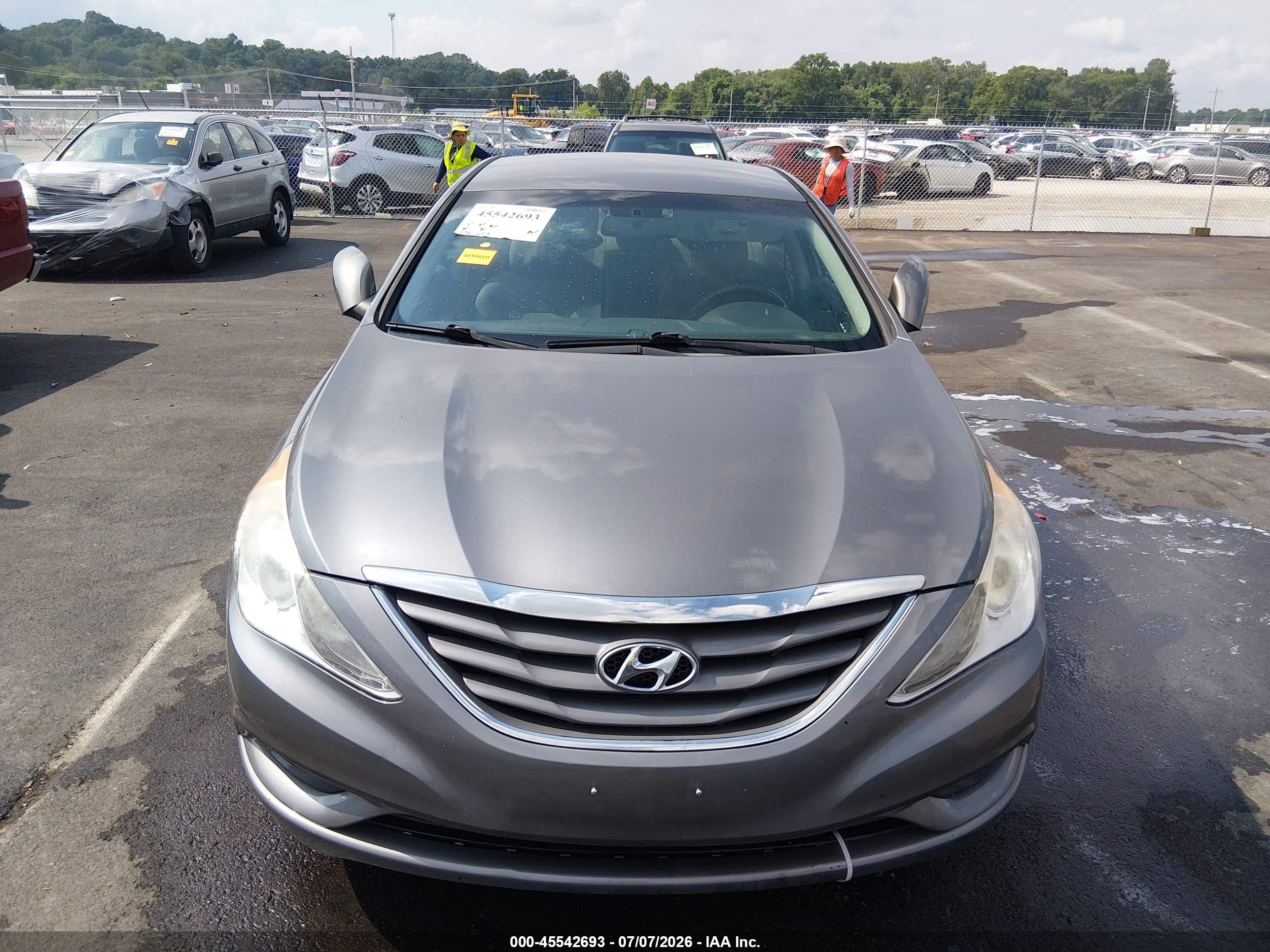 2013 Hyundai Sonata Gls Gray vin: 5NPEB4AC1DH790191