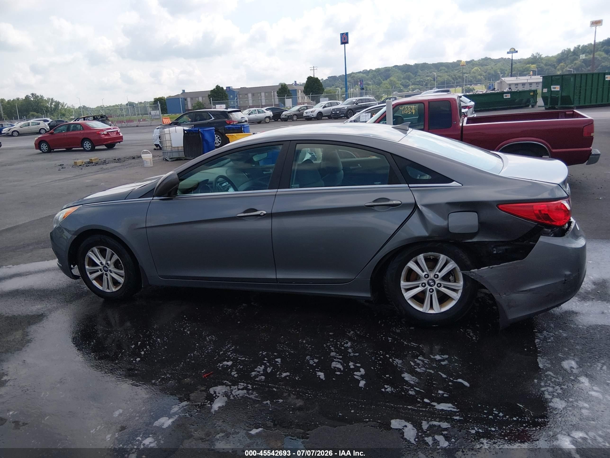 2013 Hyundai Sonata Gls Gray vin: 5NPEB4AC1DH790191