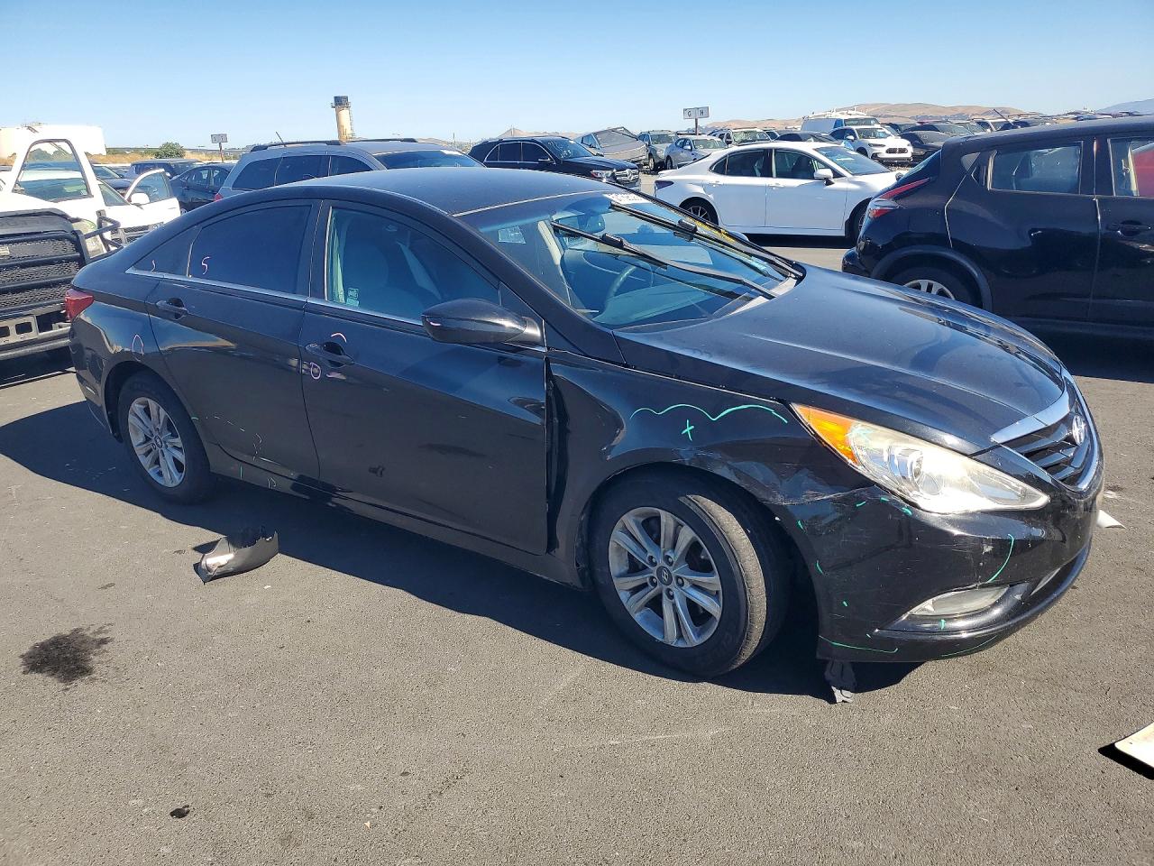 2013 Hyundai Sonata Gls Черный vin: 5NPEB4AC1DH792491