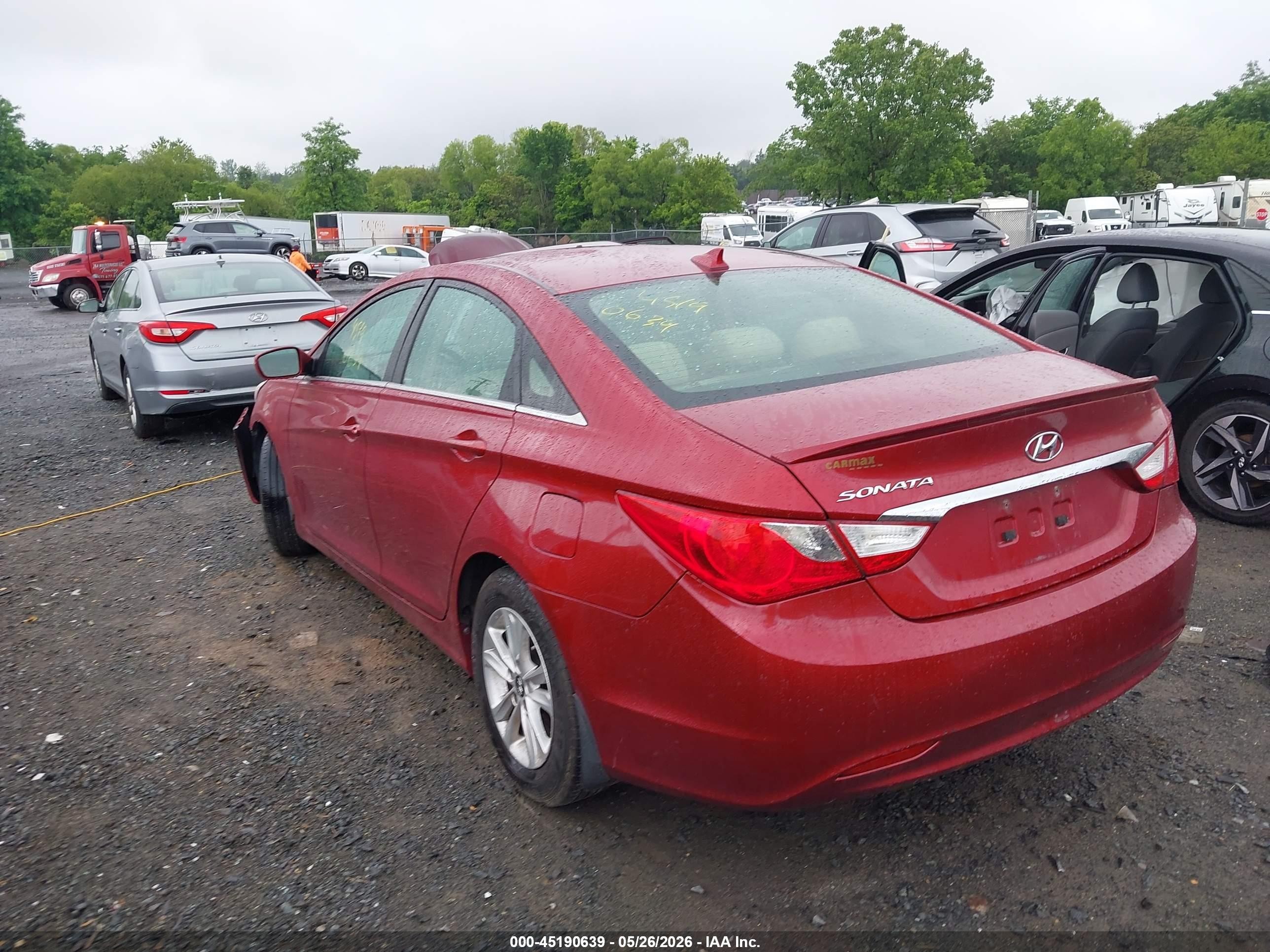 2013 Hyundai Sonata Gls Red vin: 5NPEB4AC1DH795049