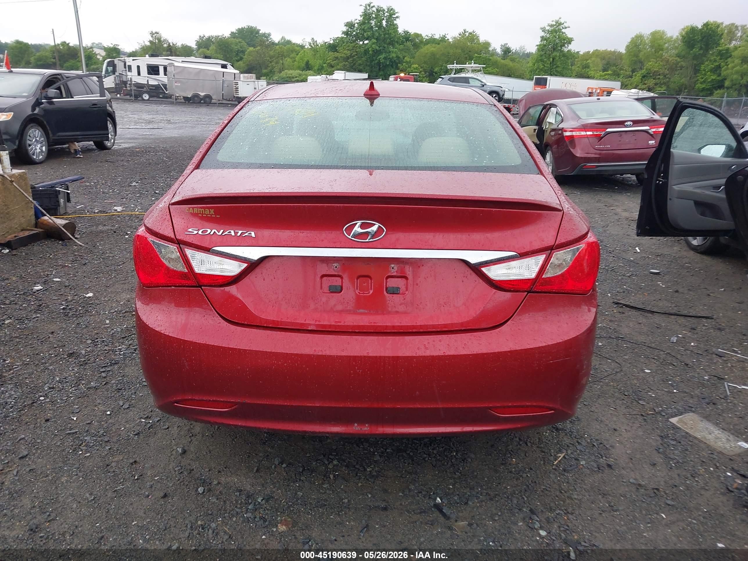 2013 Hyundai Sonata Gls Red vin: 5NPEB4AC1DH795049