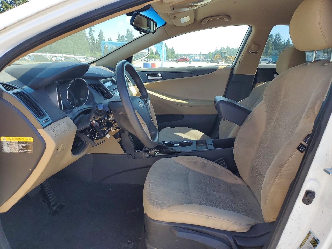 2013 Hyundai Sonata Gls White vin: 5NPEB4AC1DH798310