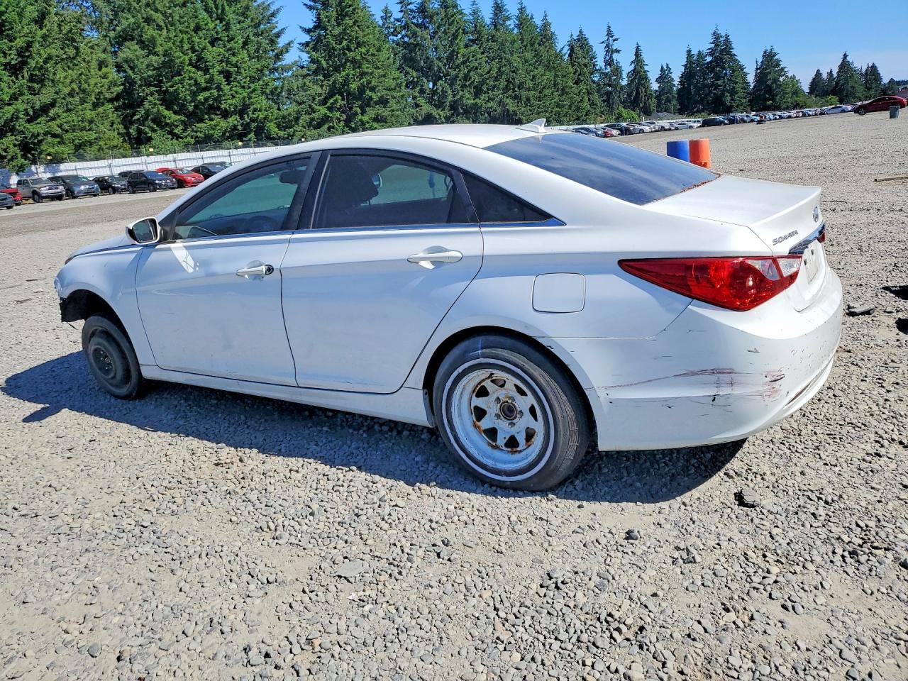 2013 Hyundai Sonata Gls White vin: 5NPEB4AC1DH798310