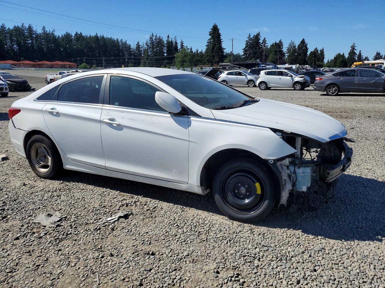 2013 Hyundai Sonata Gls White vin: 5NPEB4AC1DH798310