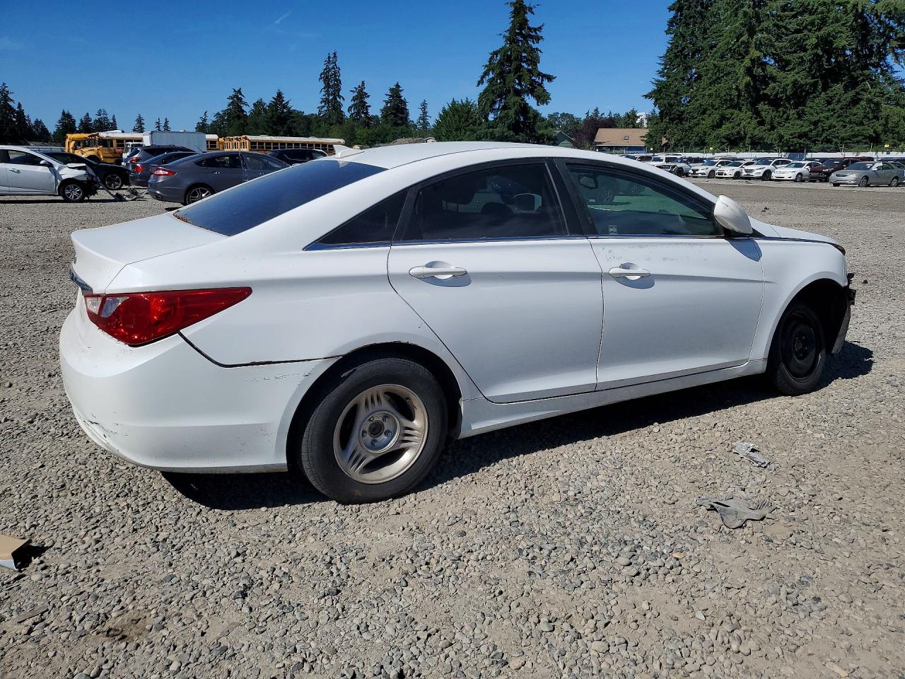 2013 Hyundai Sonata Gls White vin: 5NPEB4AC1DH798310