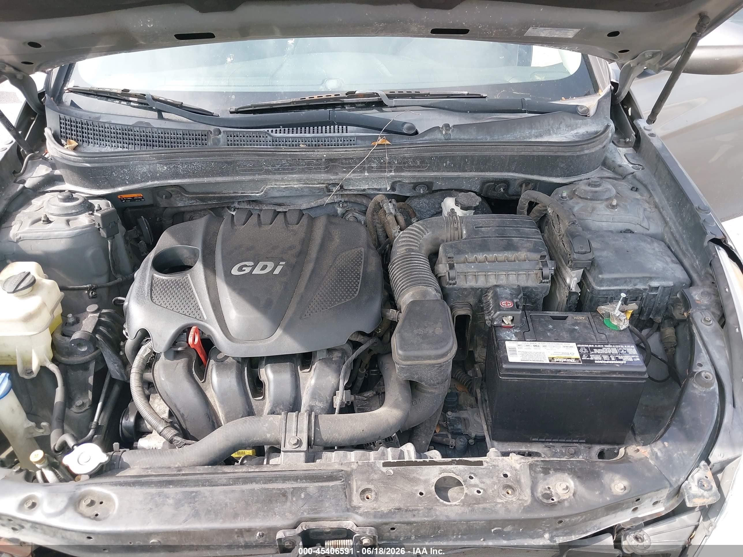 2014 Hyundai Sonata Gls Gray vin: 5NPEB4AC1EH818024