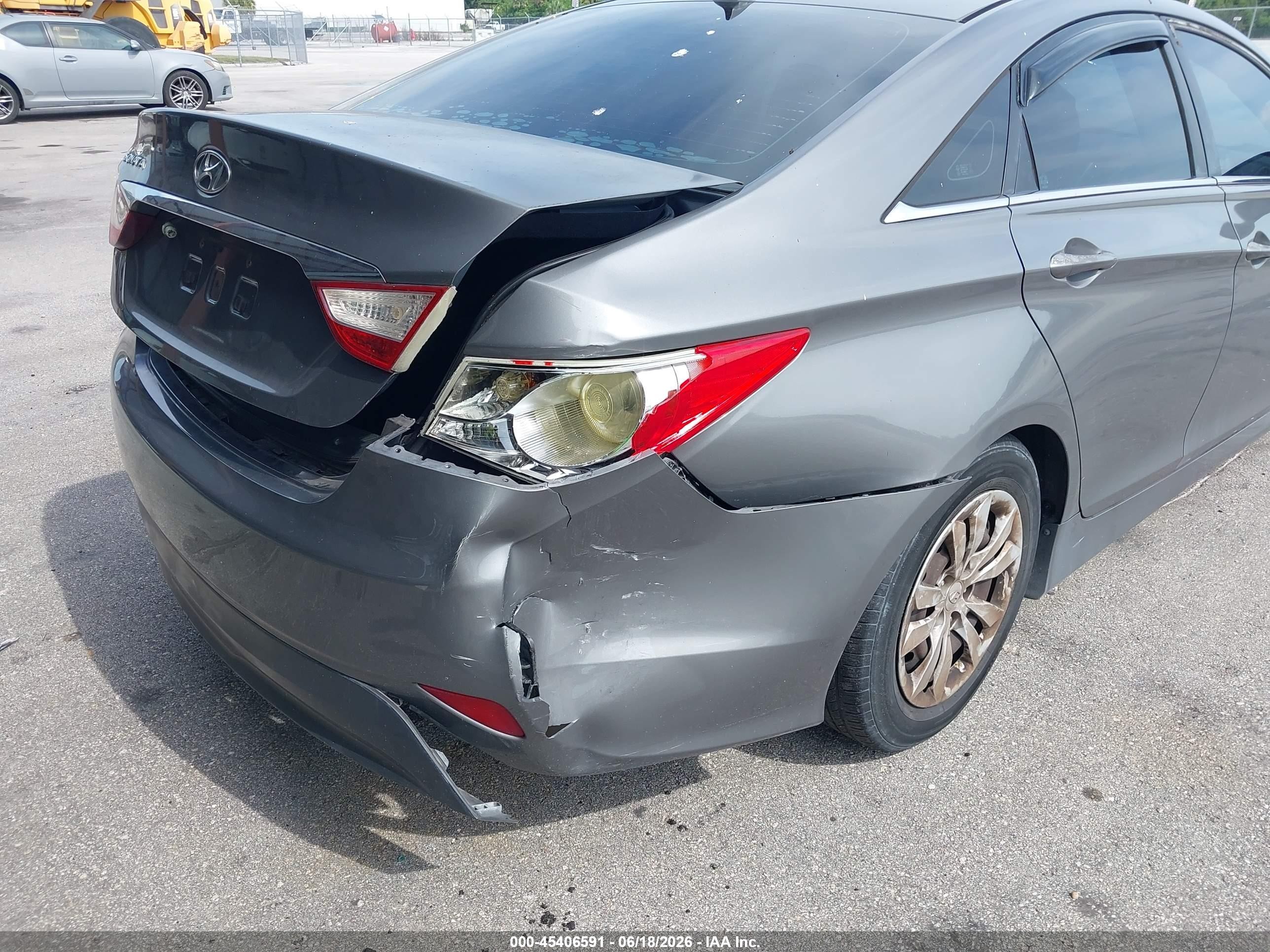 2014 Hyundai Sonata Gls Gray vin: 5NPEB4AC1EH818024