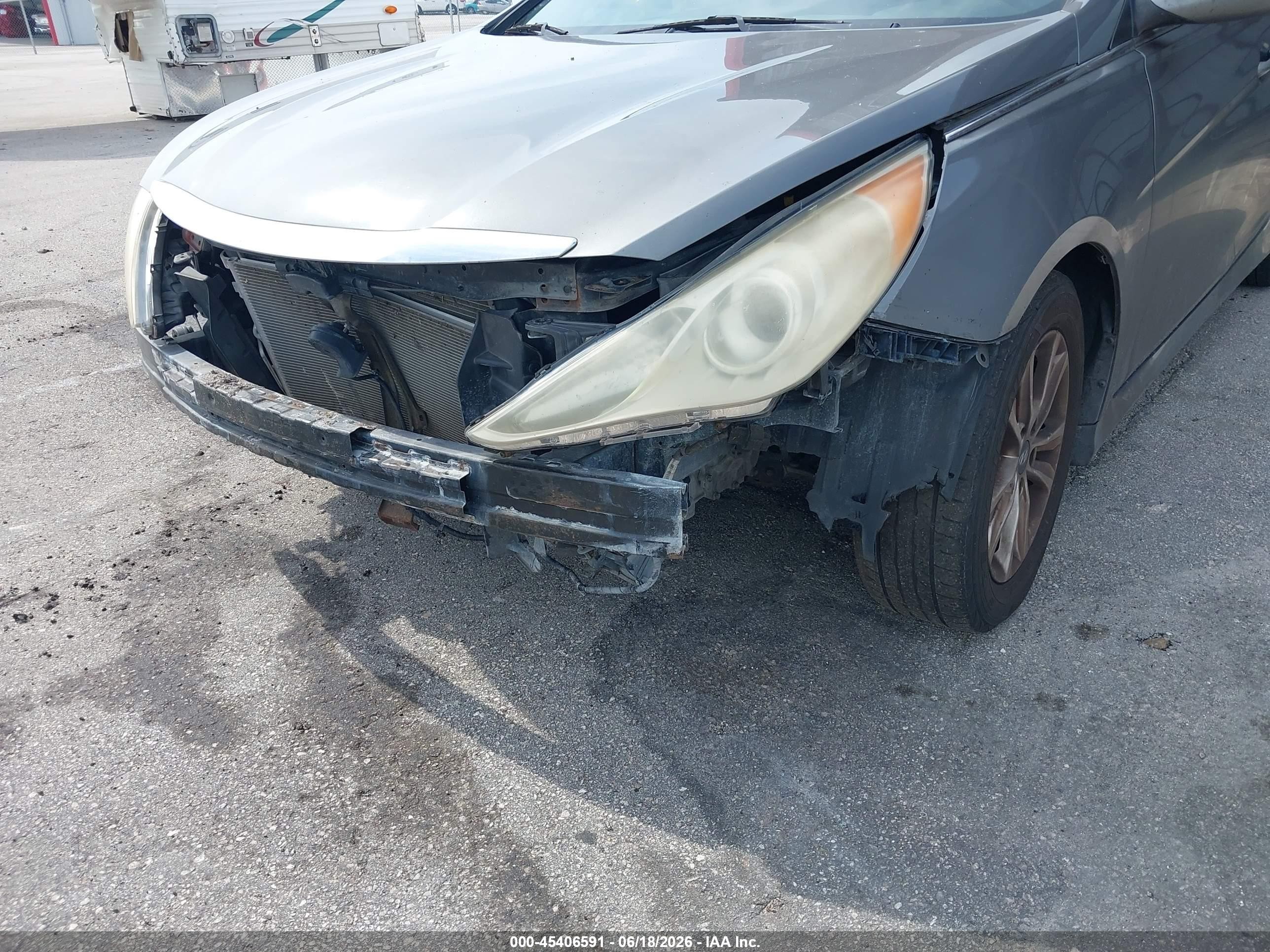 2014 Hyundai Sonata Gls Gray vin: 5NPEB4AC1EH818024