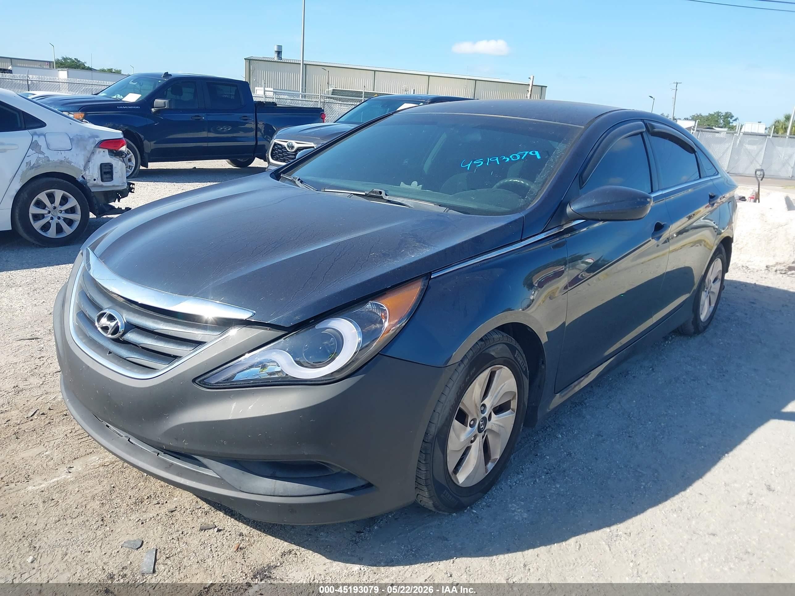 2014 Hyundai Sonata Gls Gray vin: 5NPEB4AC1EH821554
