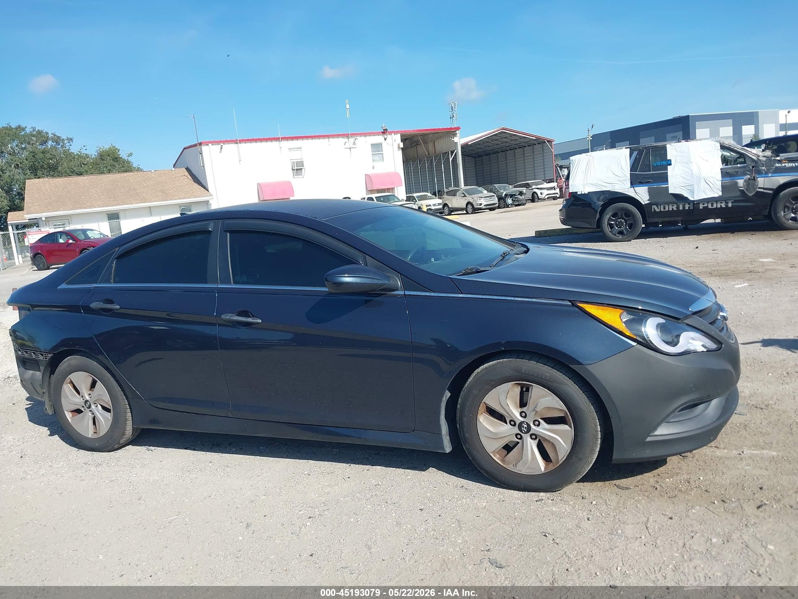 2014 Hyundai Sonata Gls Gray vin: 5NPEB4AC1EH821554