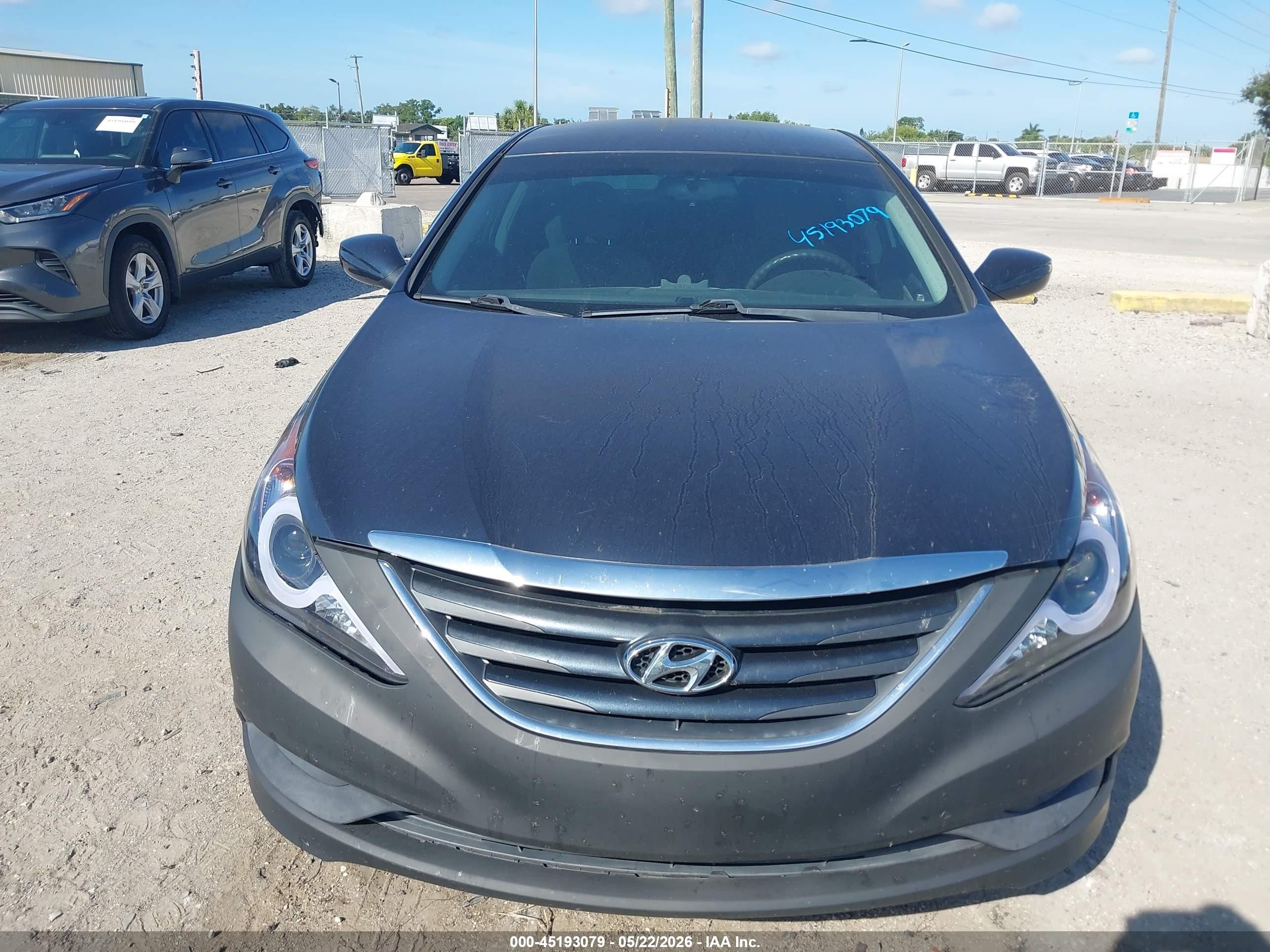 2014 Hyundai Sonata Gls Gray vin: 5NPEB4AC1EH821554