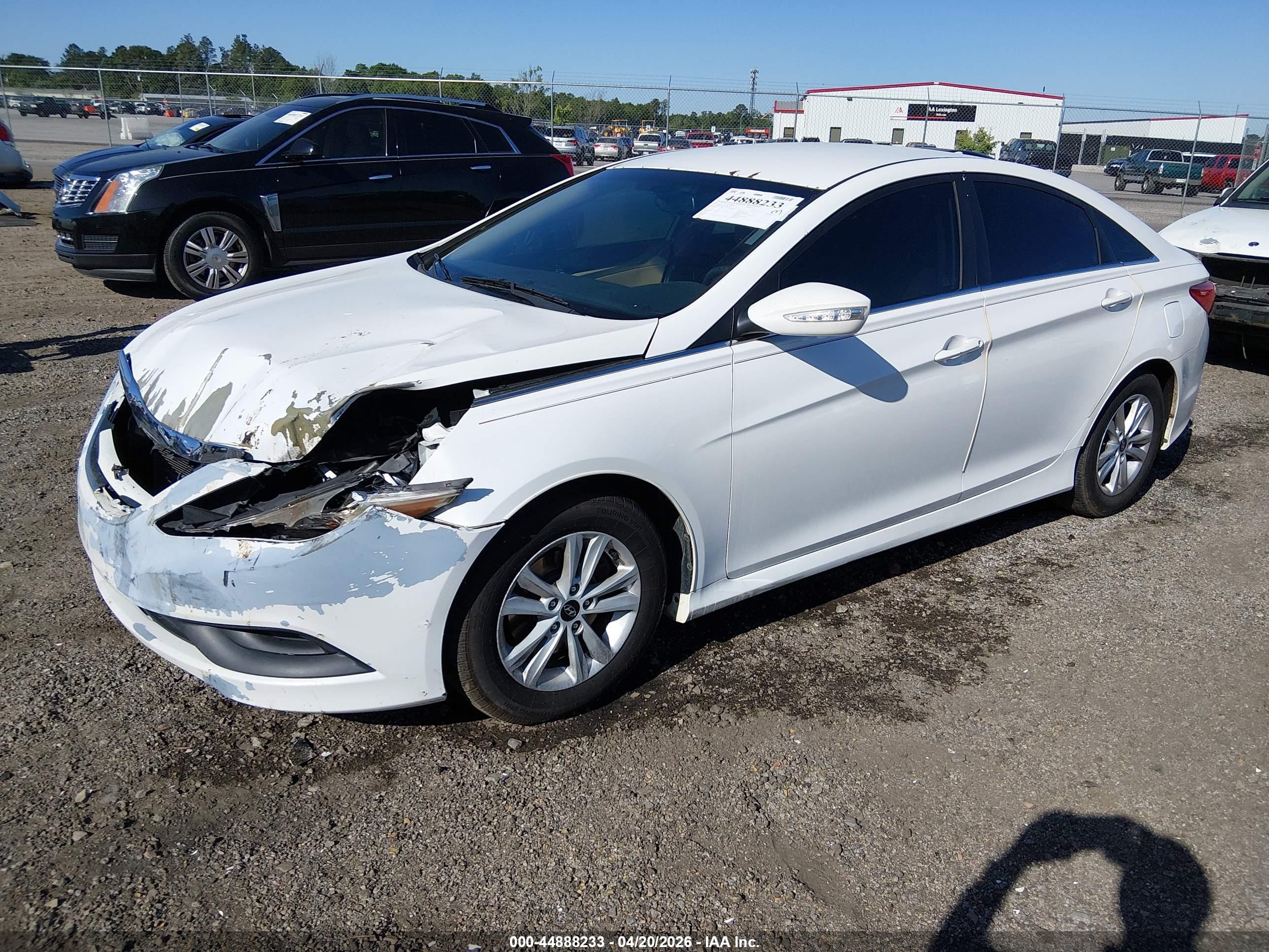 2014 Hyundai Sonata Gls White vin: 5NPEB4AC1EH822963