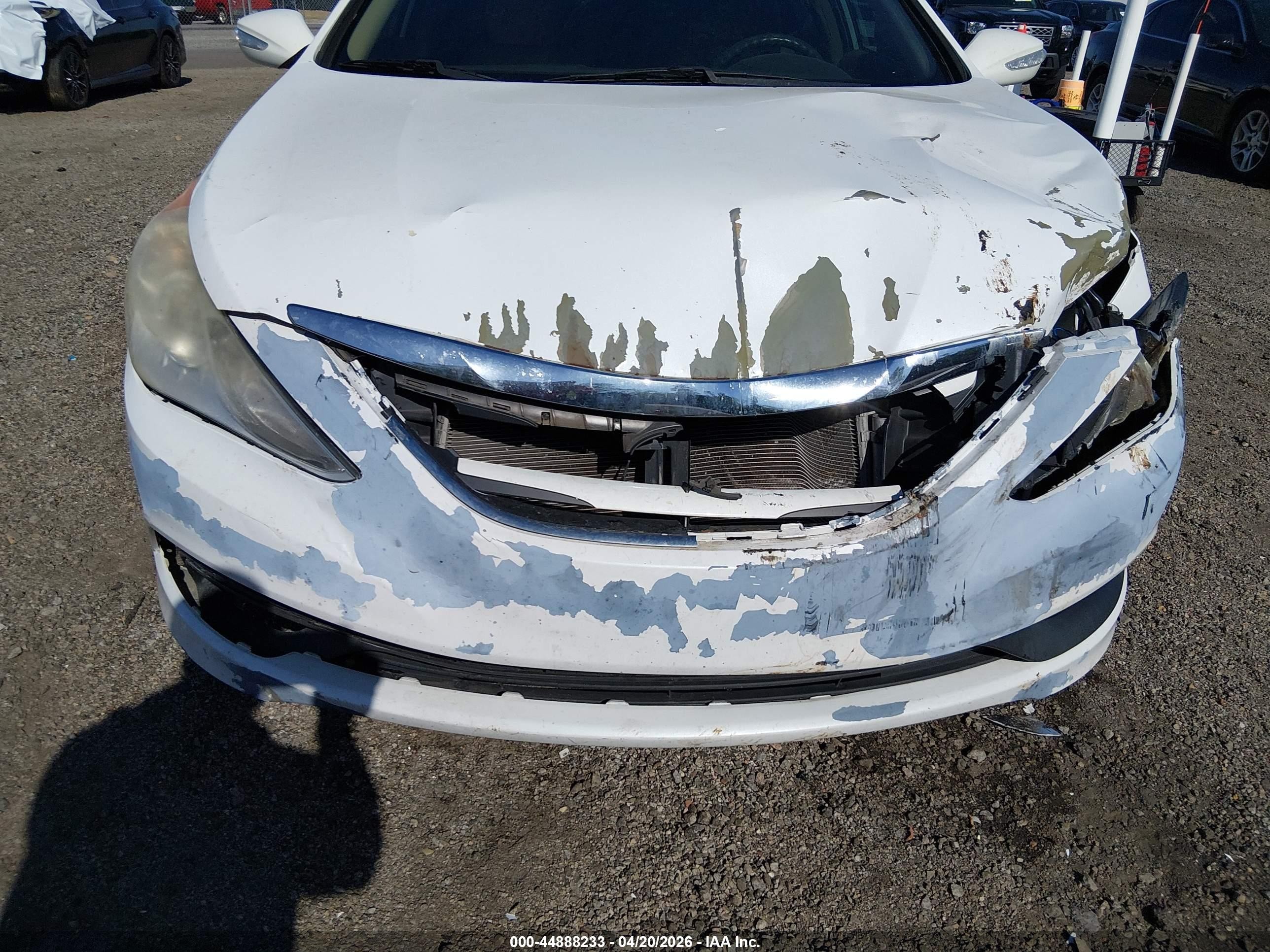 2014 Hyundai Sonata Gls White vin: 5NPEB4AC1EH822963