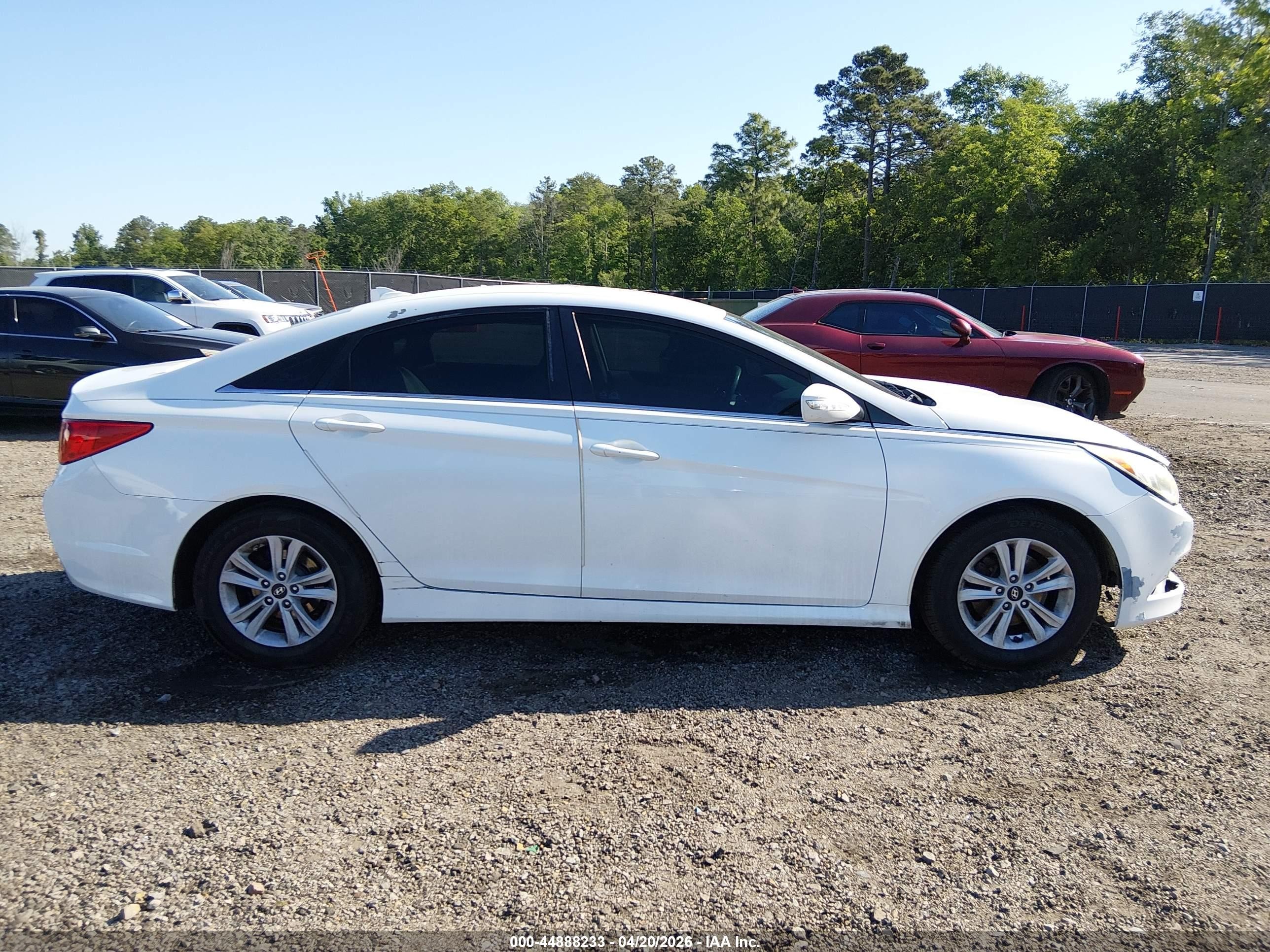 2014 Hyundai Sonata Gls White vin: 5NPEB4AC1EH822963