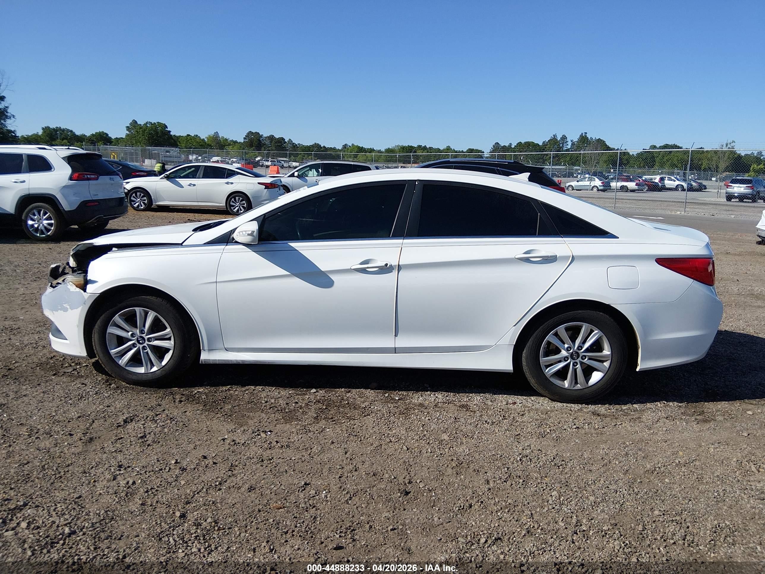 2014 Hyundai Sonata Gls White vin: 5NPEB4AC1EH822963