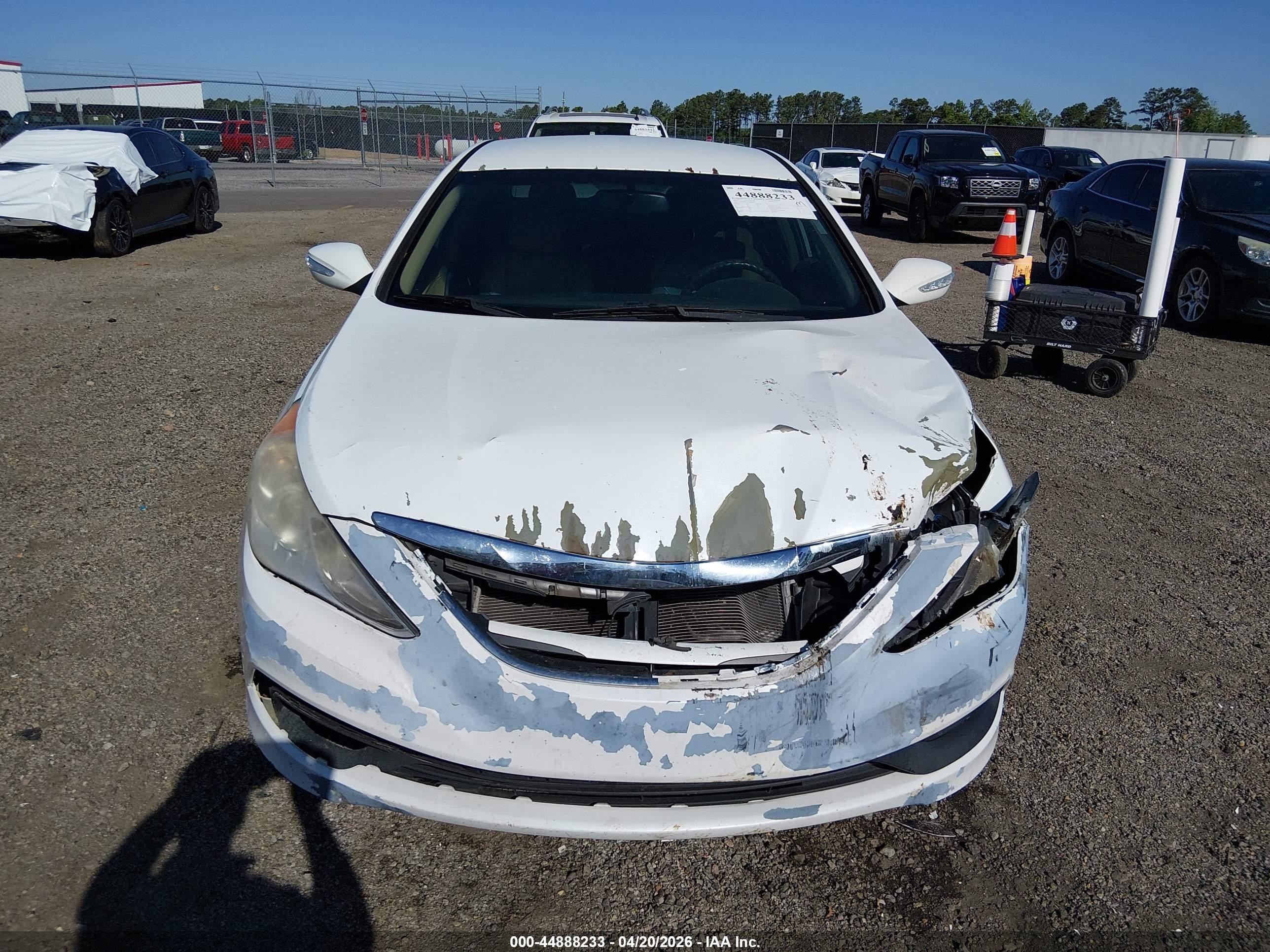 2014 Hyundai Sonata Gls White vin: 5NPEB4AC1EH822963