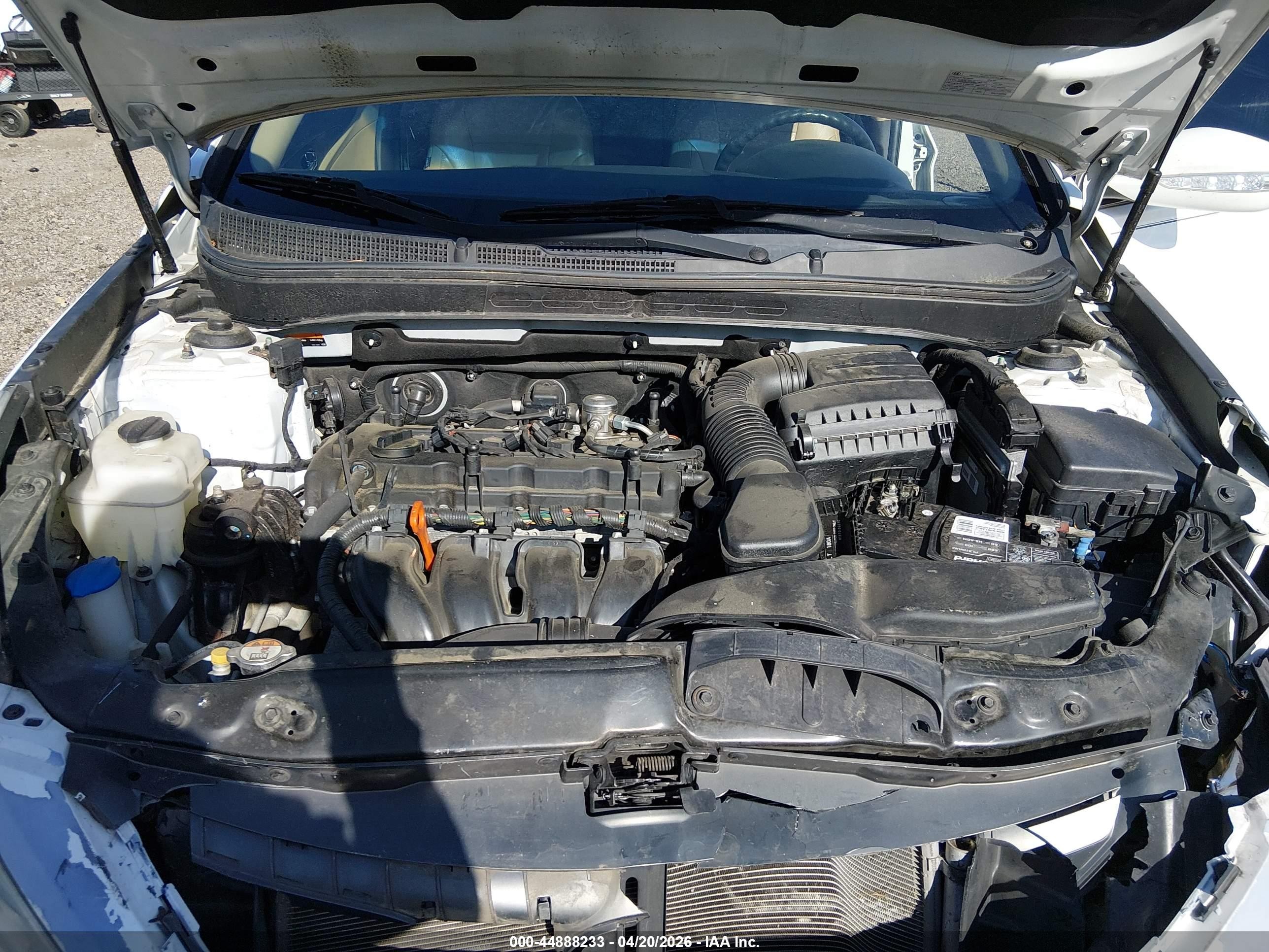 2014 Hyundai Sonata Gls White vin: 5NPEB4AC1EH822963