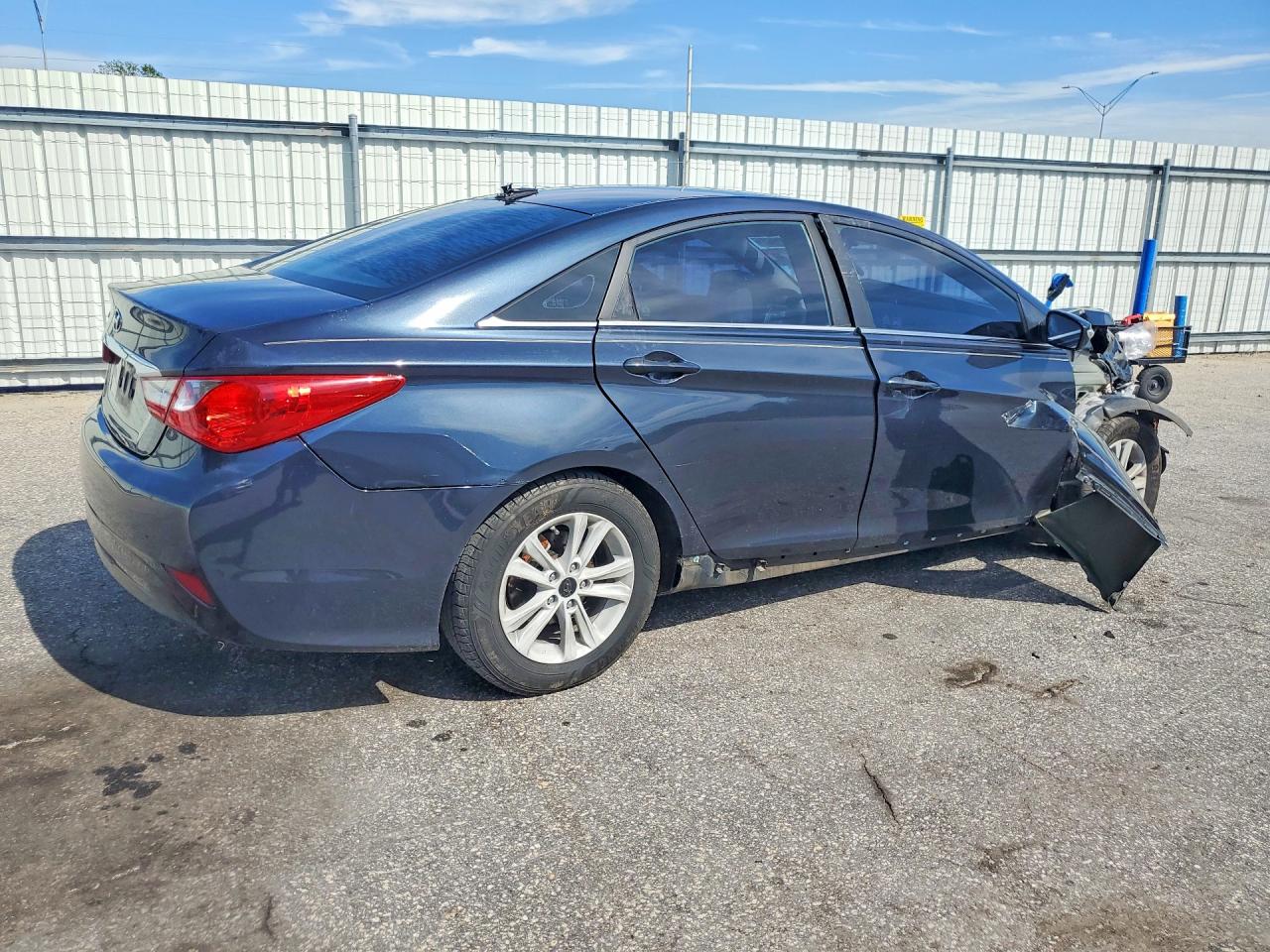 2014 Hyundai Sonata Gls Синий vin: 5NPEB4AC1EH830657