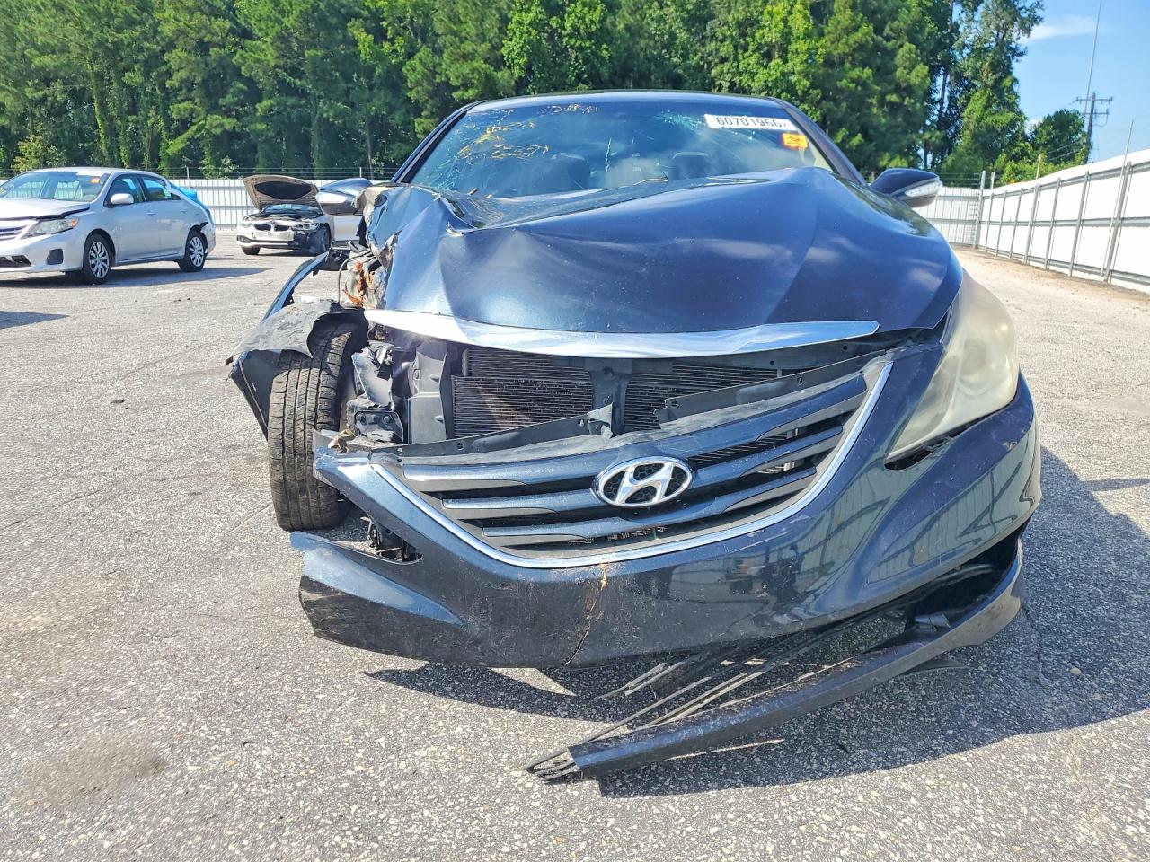 2014 Hyundai Sonata Gls Синий vin: 5NPEB4AC1EH830657