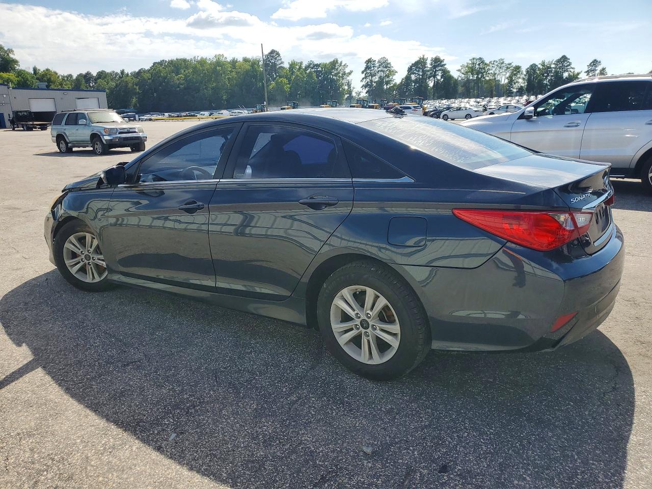 2014 Hyundai Sonata Gls Синий vin: 5NPEB4AC1EH830657