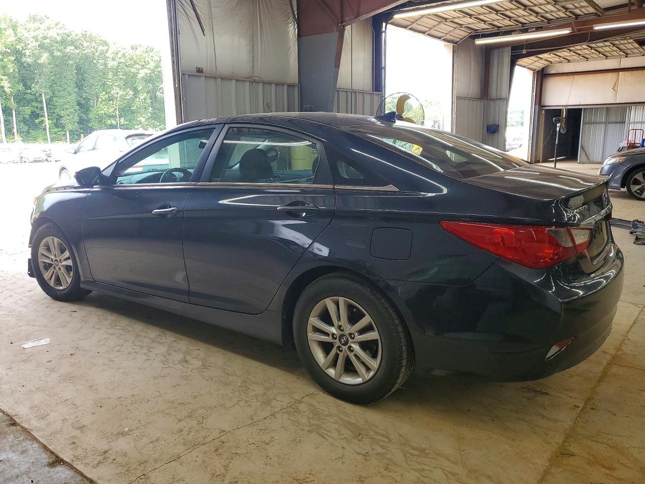 2014 Hyundai Sonata Gls Синий vin: 5NPEB4AC1EH831839