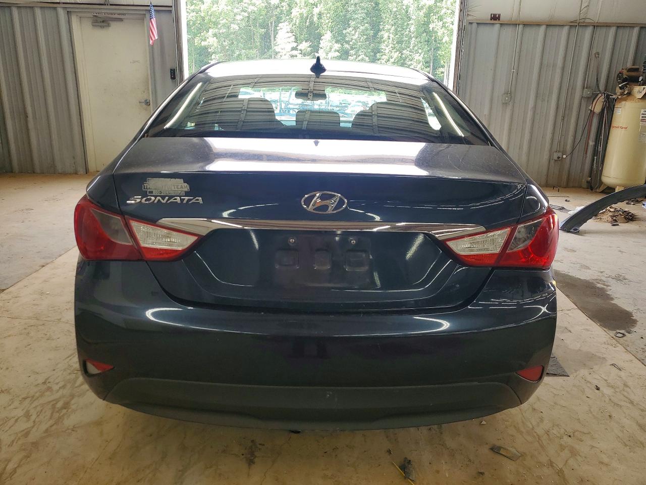 2014 Hyundai Sonata Gls Синий vin: 5NPEB4AC1EH831839