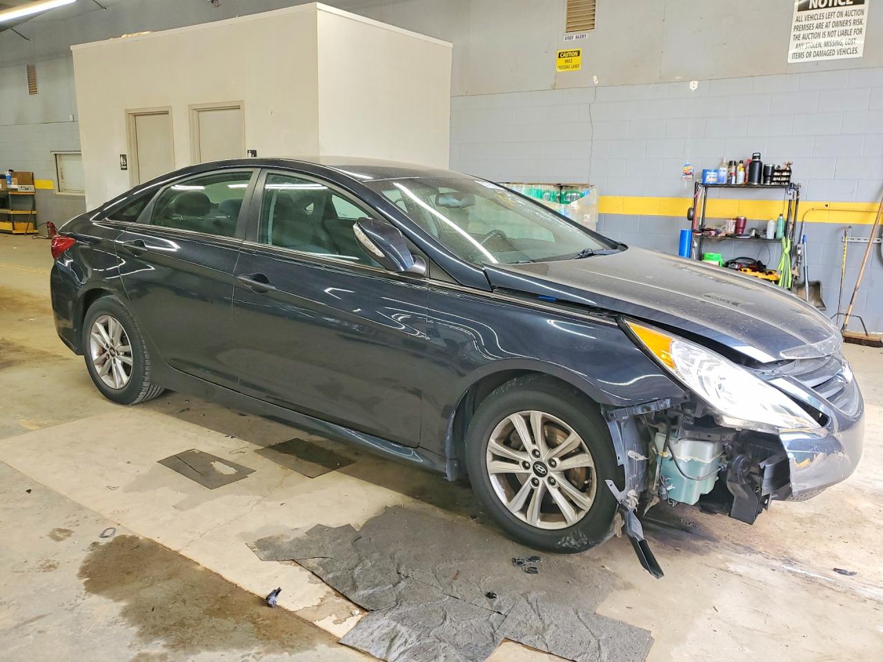 2014 Hyundai Sonata Gls Синий vin: 5NPEB4AC1EH831839
