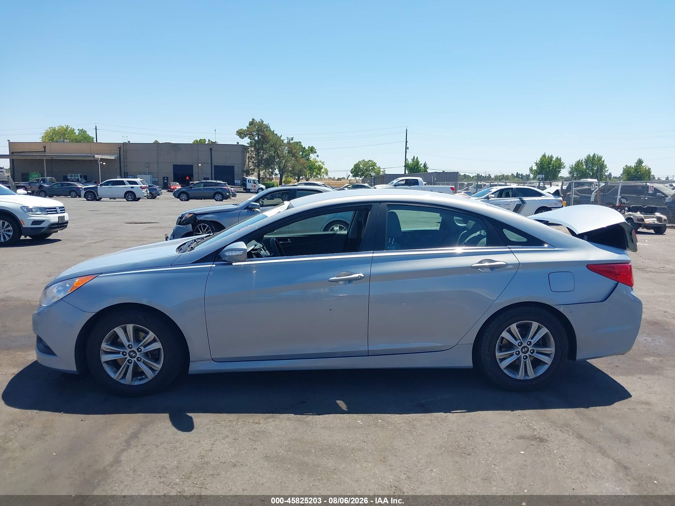 2014 Hyundai Sonata Gls Blue vin: 5NPEB4AC1EH834112