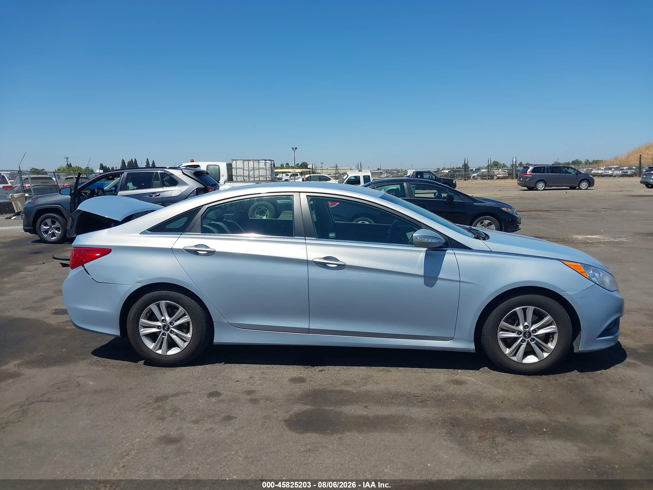2014 Hyundai Sonata Gls Blue vin: 5NPEB4AC1EH834112