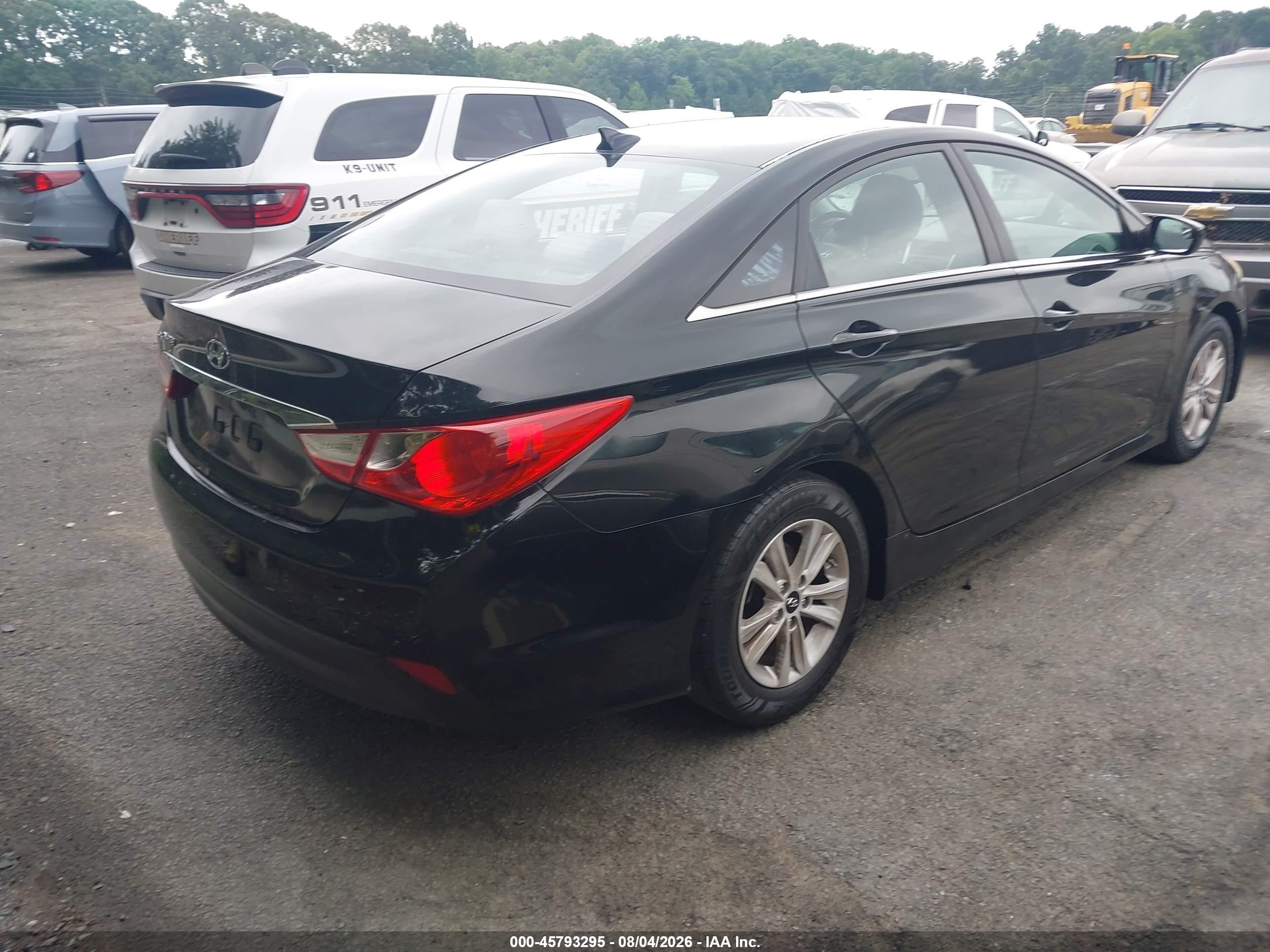 2014 Hyundai Sonata Gls Black vin: 5NPEB4AC1EH844283
