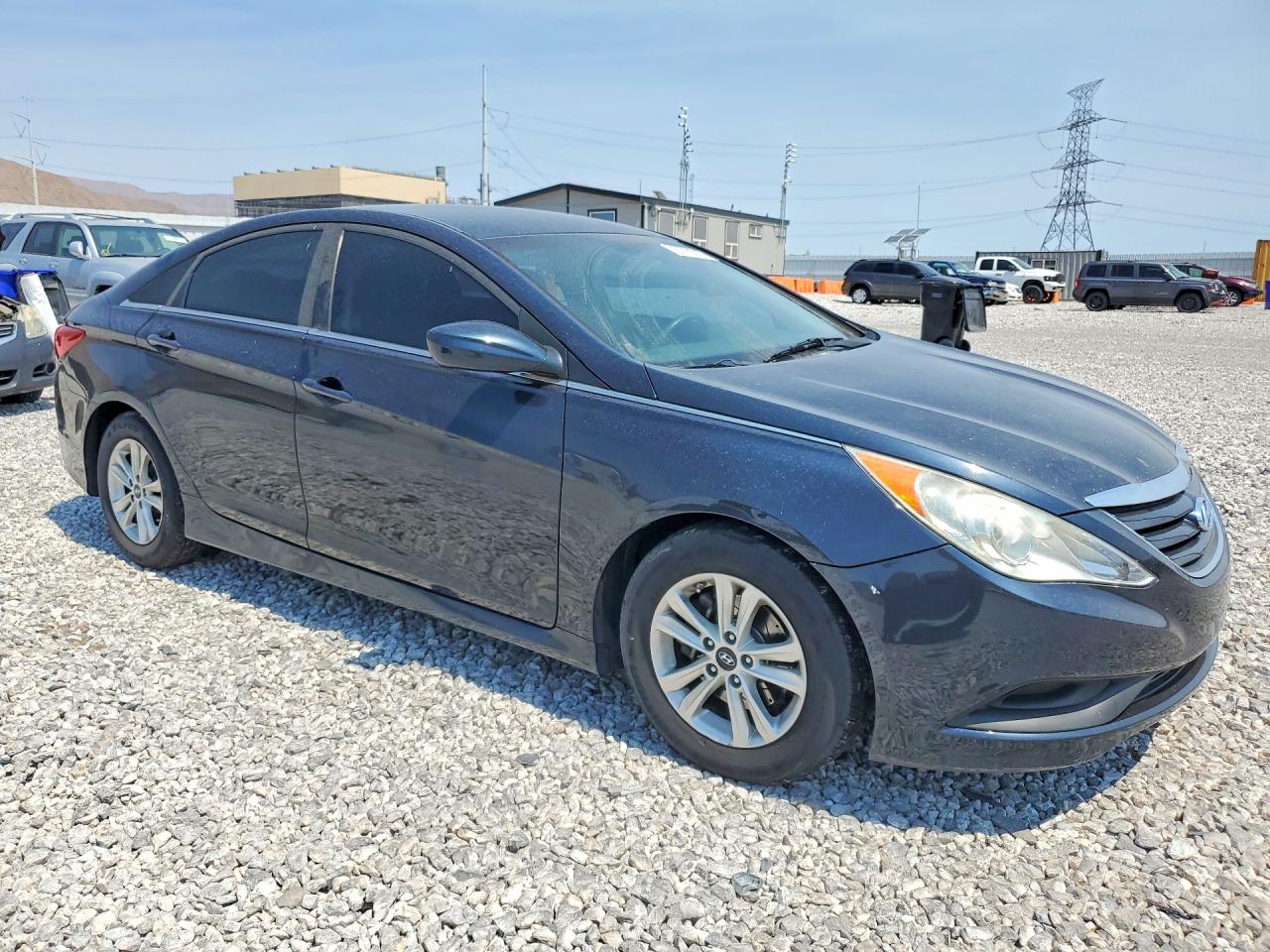 2014 Hyundai Sonata Gls Blue vin: 5NPEB4AC1EH847765