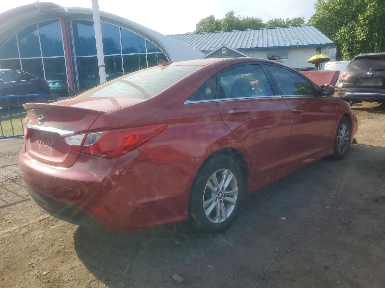 2014 Hyundai Sonata Gls Red vin: 5NPEB4AC1EH853002