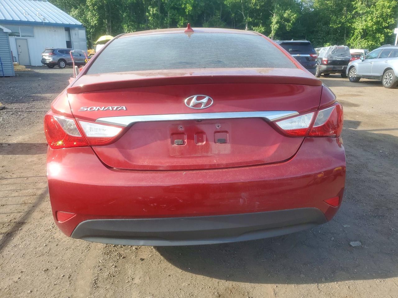 2014 Hyundai Sonata Gls Red vin: 5NPEB4AC1EH853002