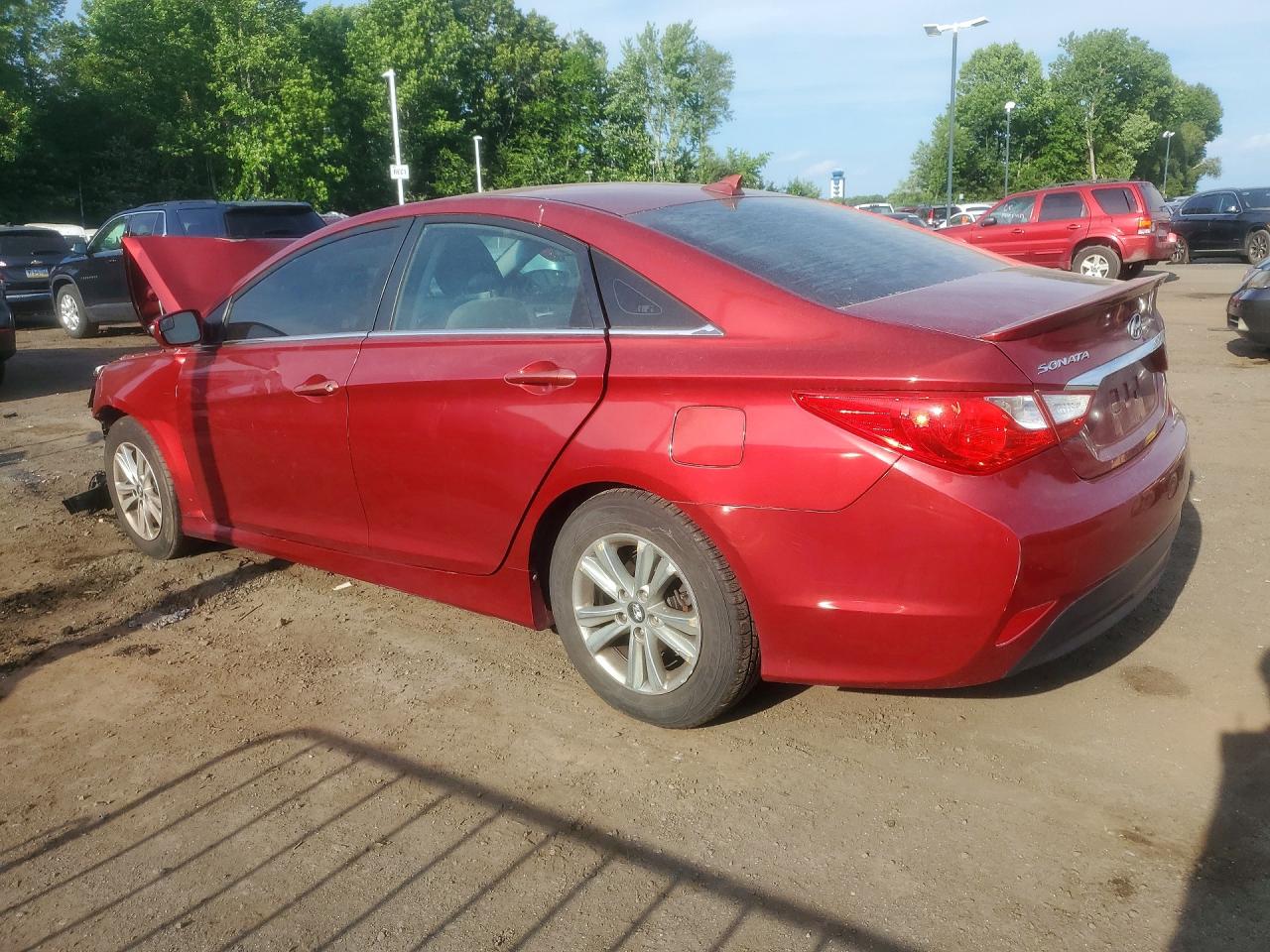 2014 Hyundai Sonata Gls Red vin: 5NPEB4AC1EH853002