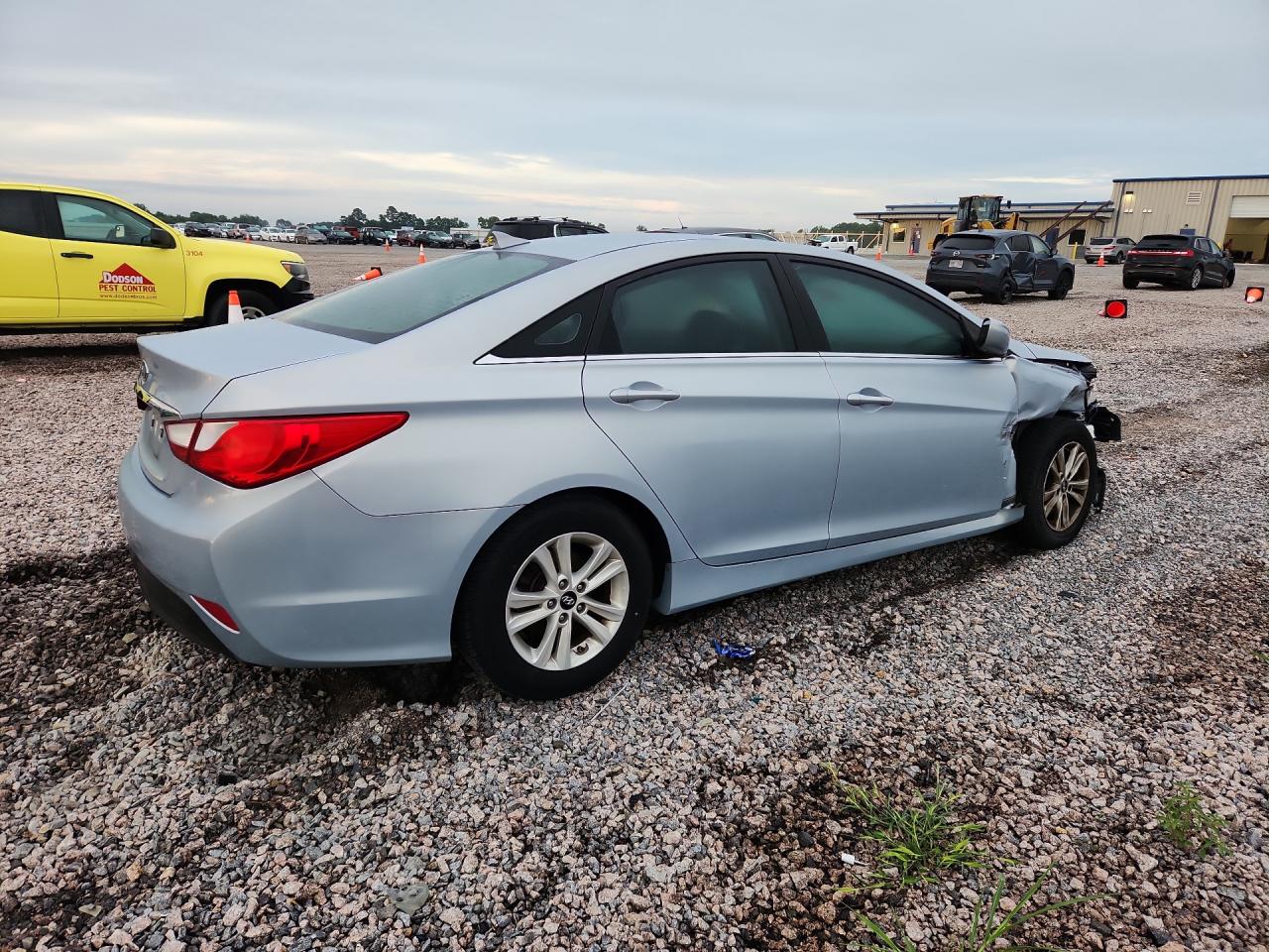 2014 Hyundai Sonata Gls Синий vin: 5NPEB4AC1EH856238