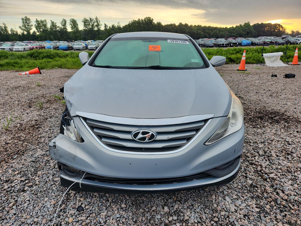 2014 Hyundai Sonata Gls Синий vin: 5NPEB4AC1EH856238