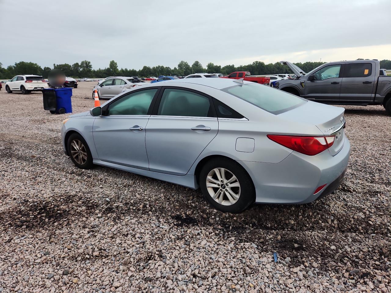 2014 Hyundai Sonata Gls Синий vin: 5NPEB4AC1EH856238