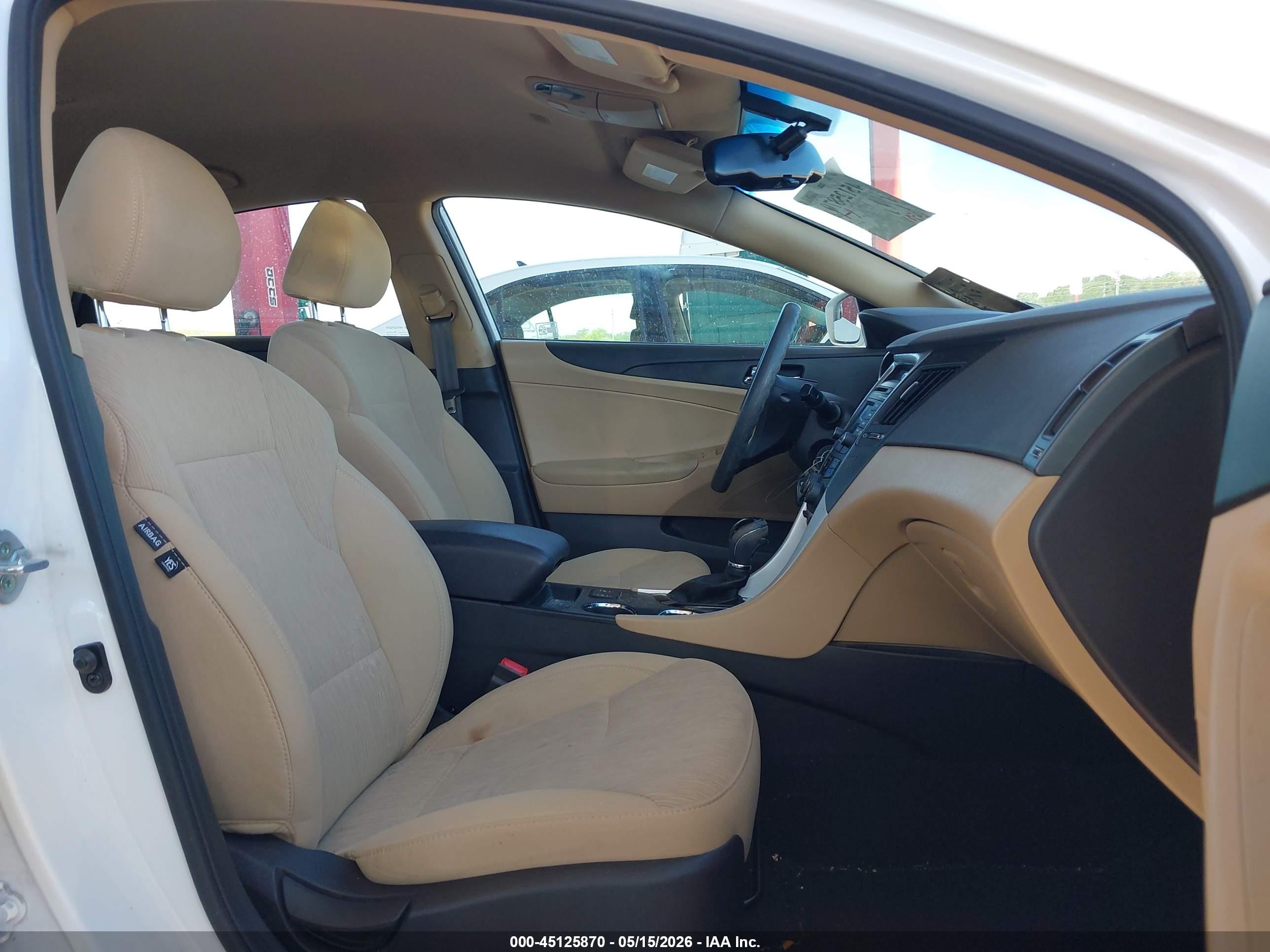 2014 Hyundai Sonata Gls White vin: 5NPEB4AC1EH859043