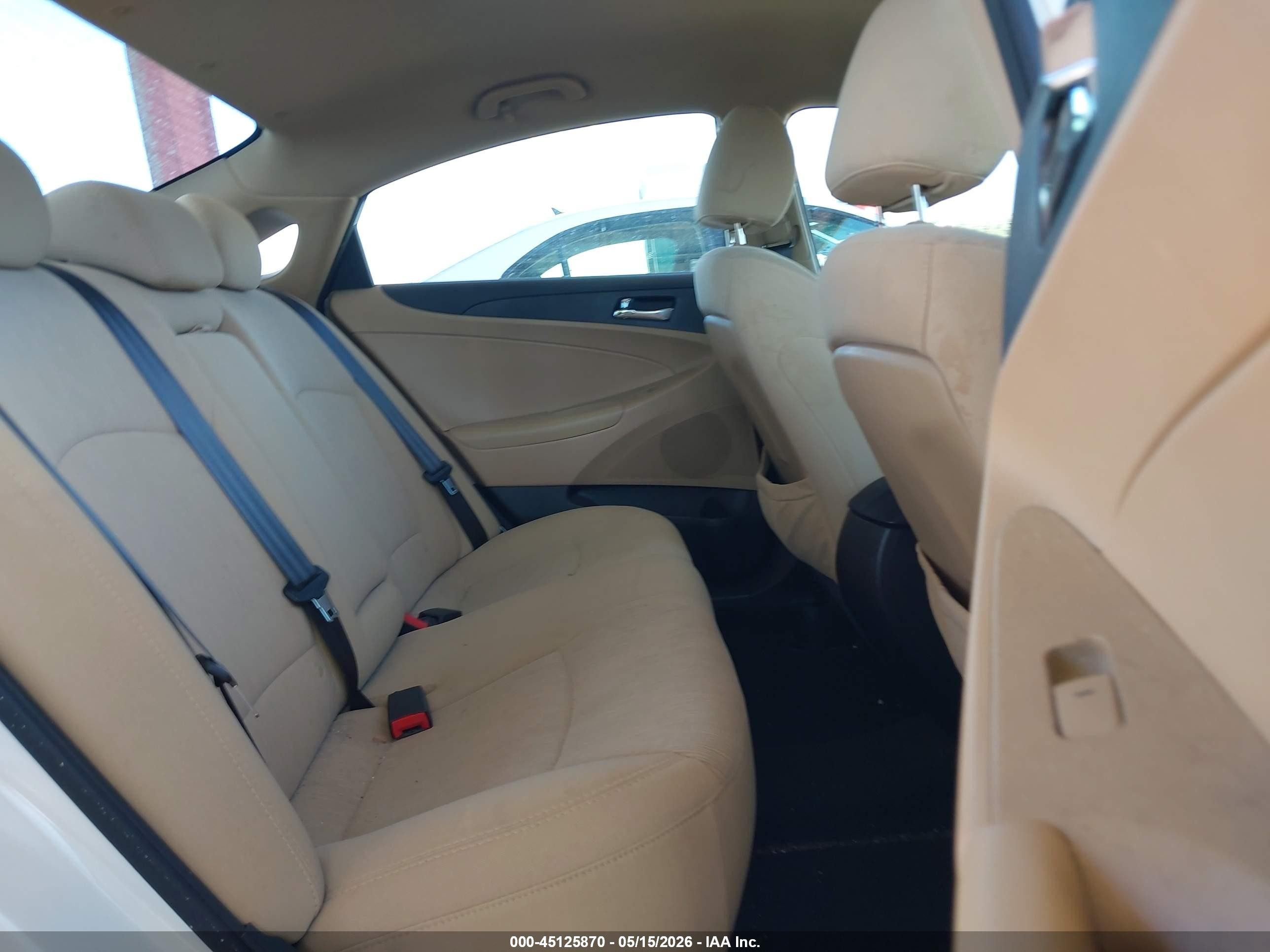 2014 Hyundai Sonata Gls White vin: 5NPEB4AC1EH859043