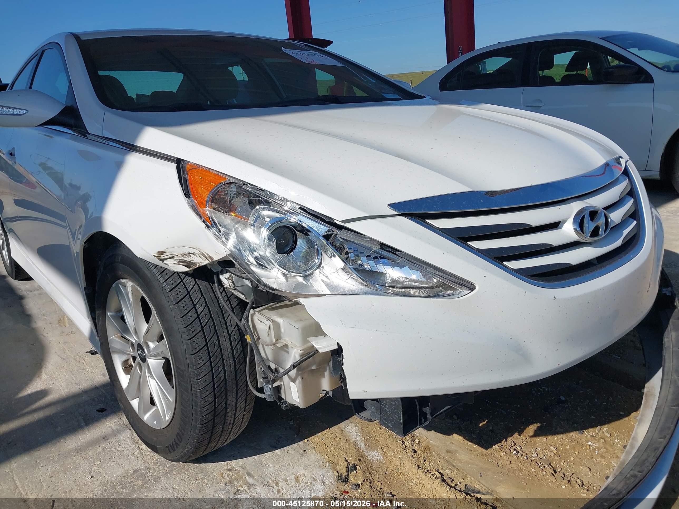 2014 Hyundai Sonata Gls White vin: 5NPEB4AC1EH859043