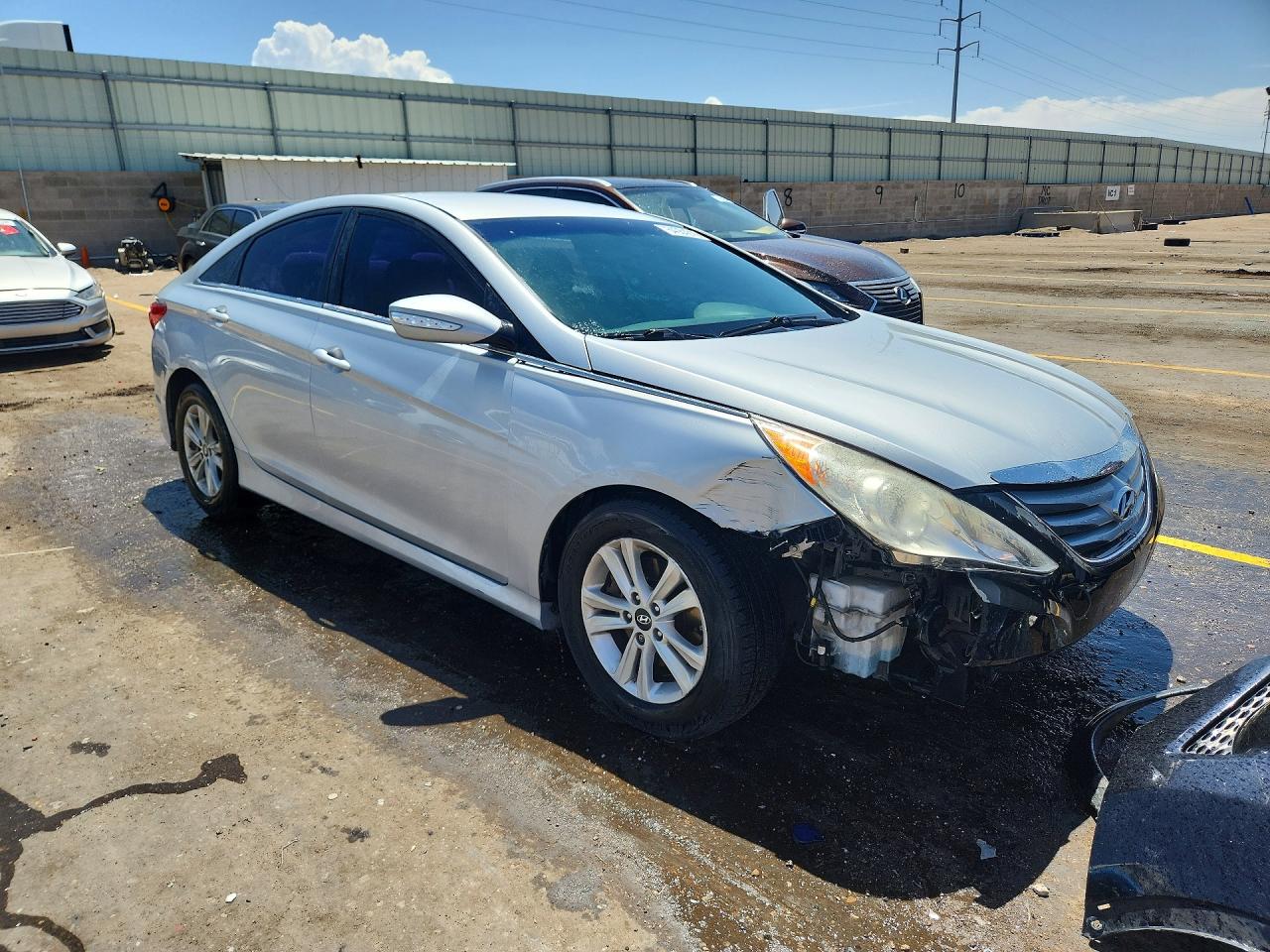 2014 Hyundai Sonata Gls Silver vin: 5NPEB4AC1EH859141